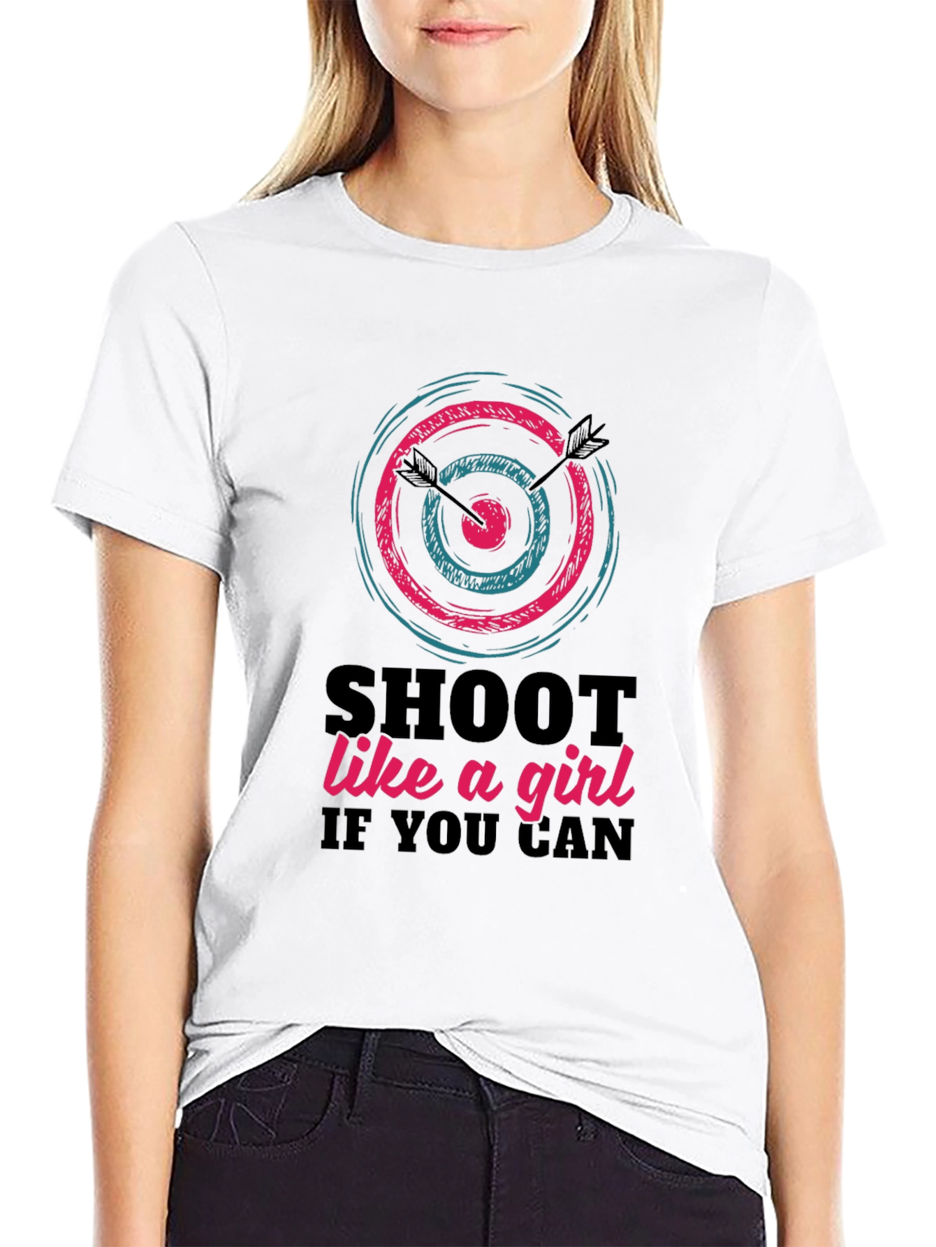Shoot Like a Girl T-Shirt - Archery Design