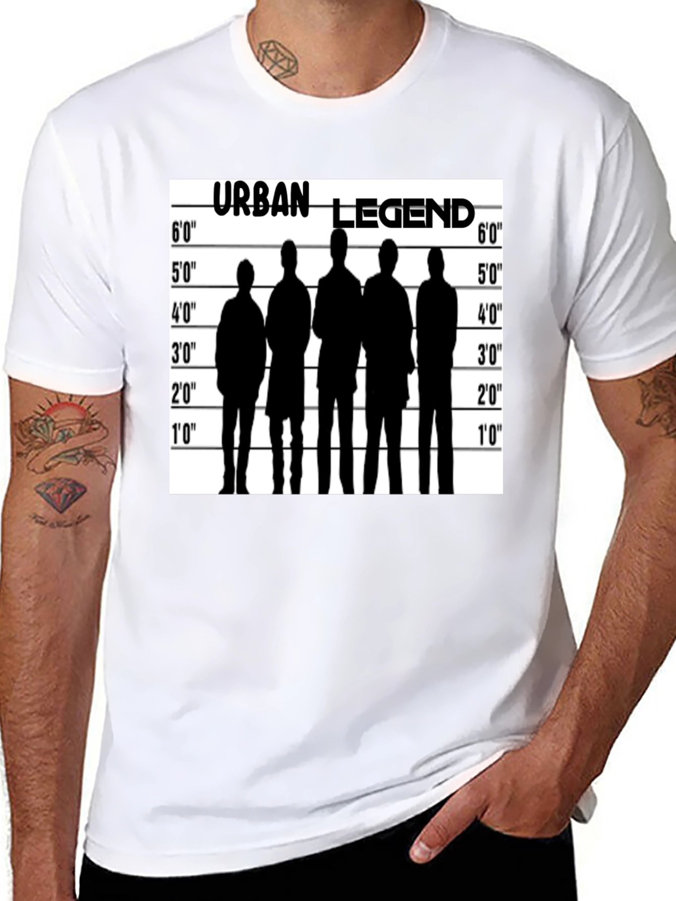 Urban Legend Lineup T-Shirt - Black