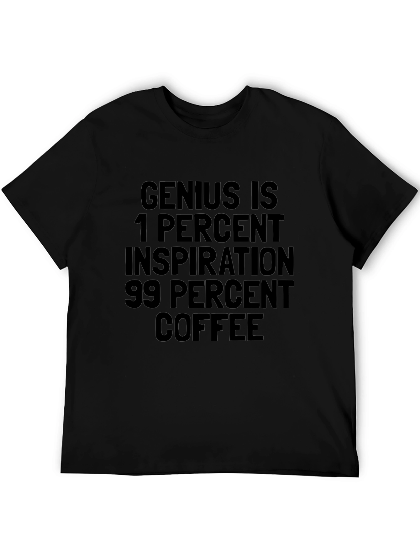 Coffee Inspiration Tee - Black Cotton