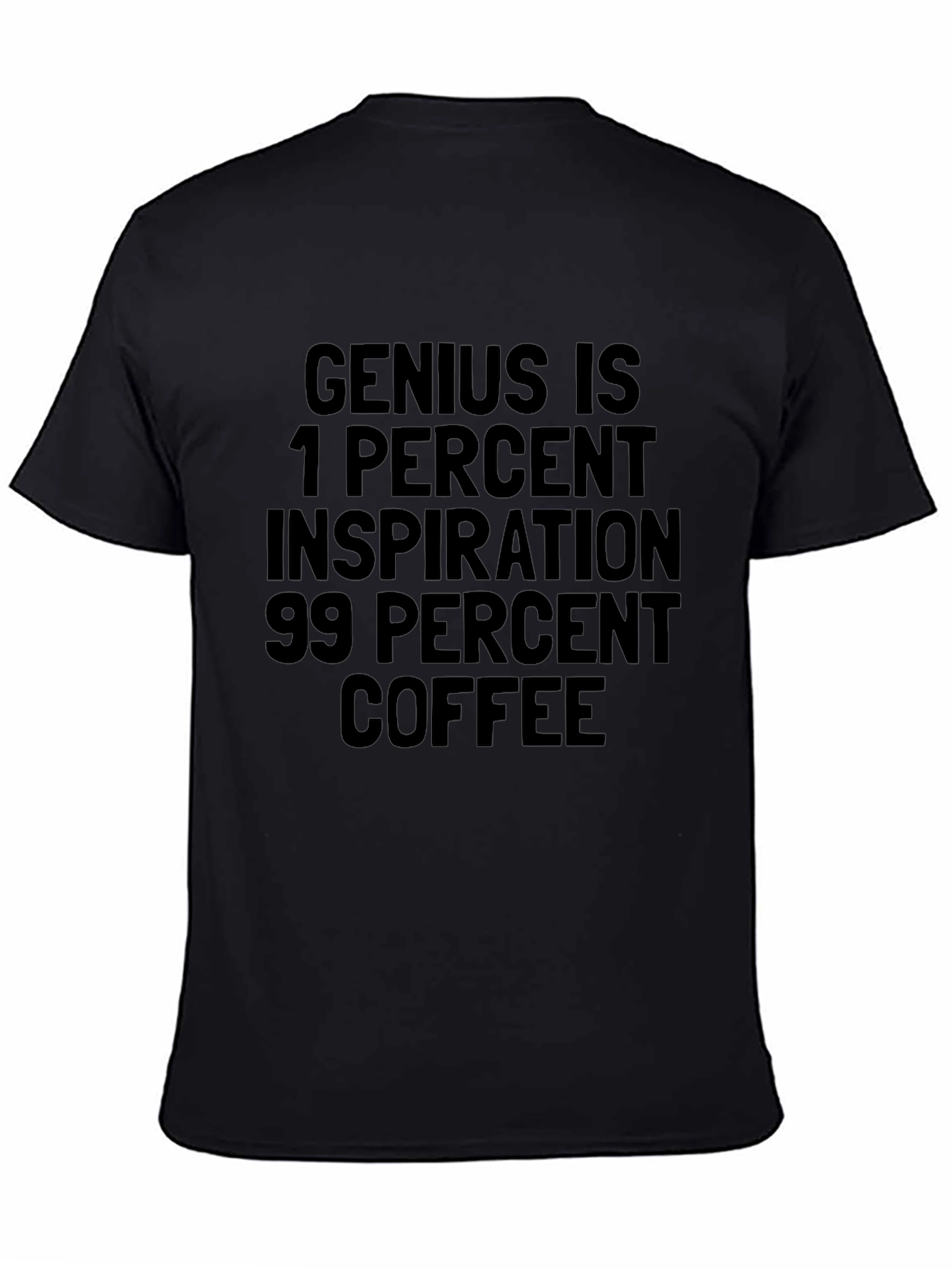 Coffee Inspiration Tee - Black Cotton