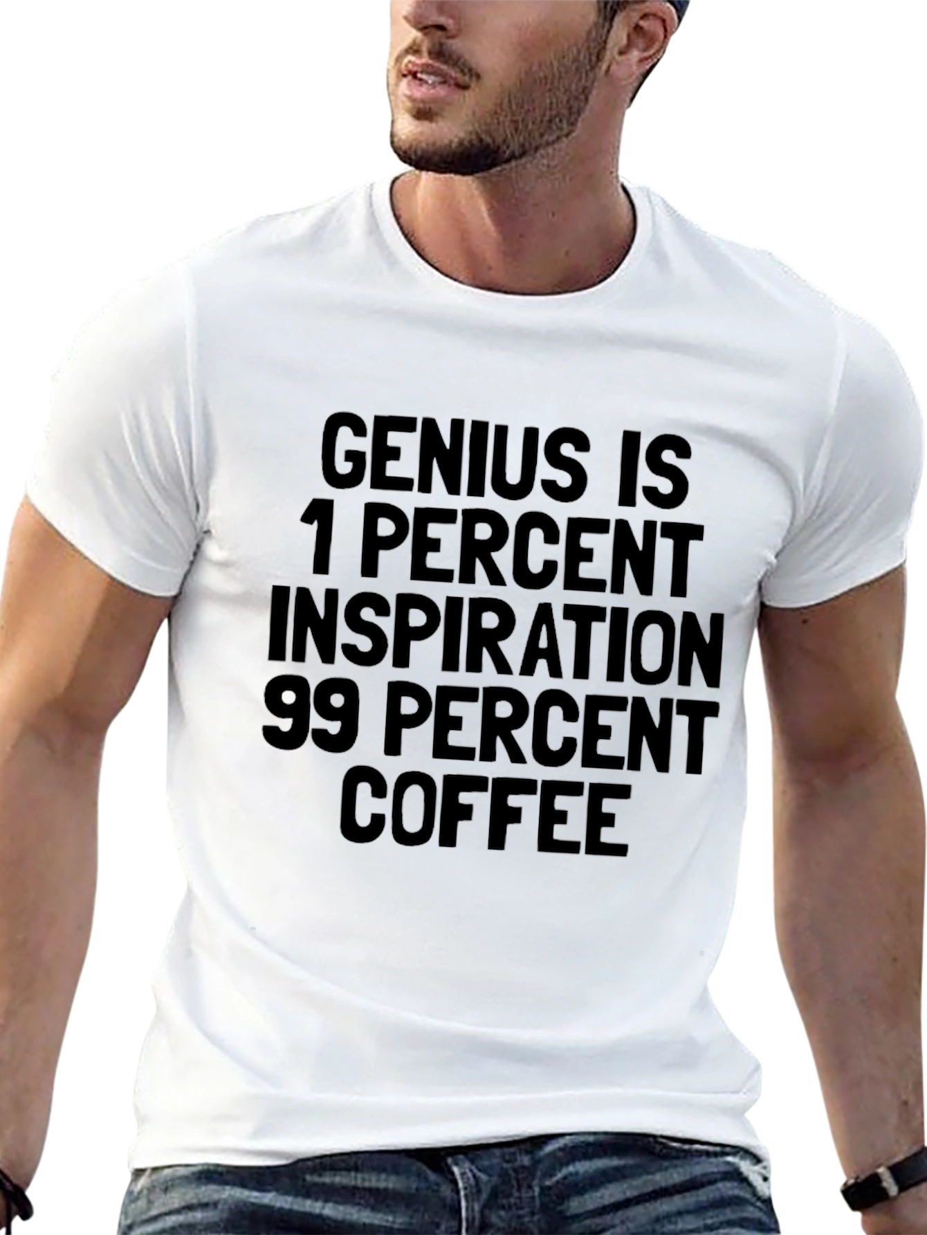 Coffee Inspiration Tee - Black Cotton