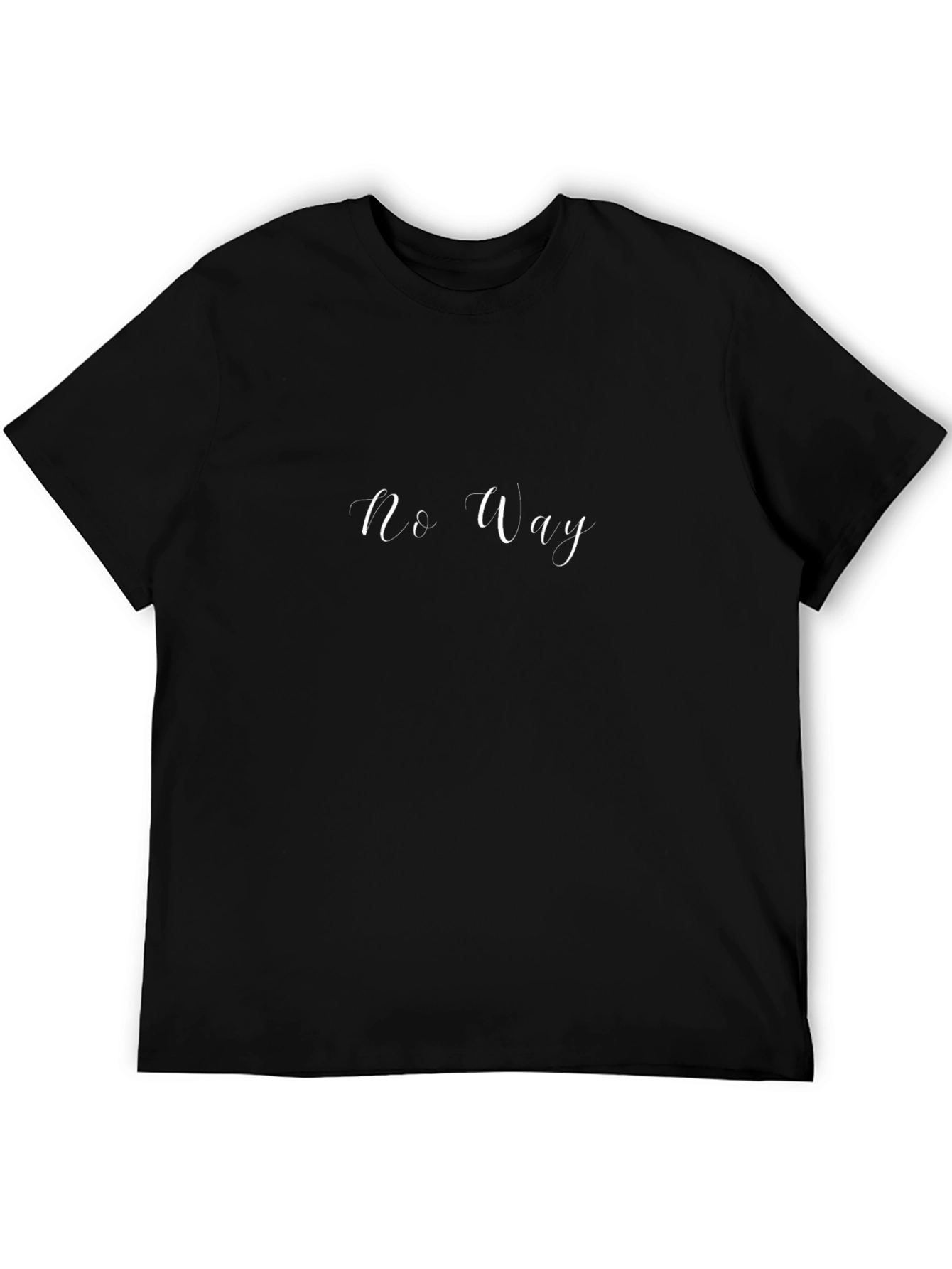 No Way Black T-Shirt - Stylish & Comfortable