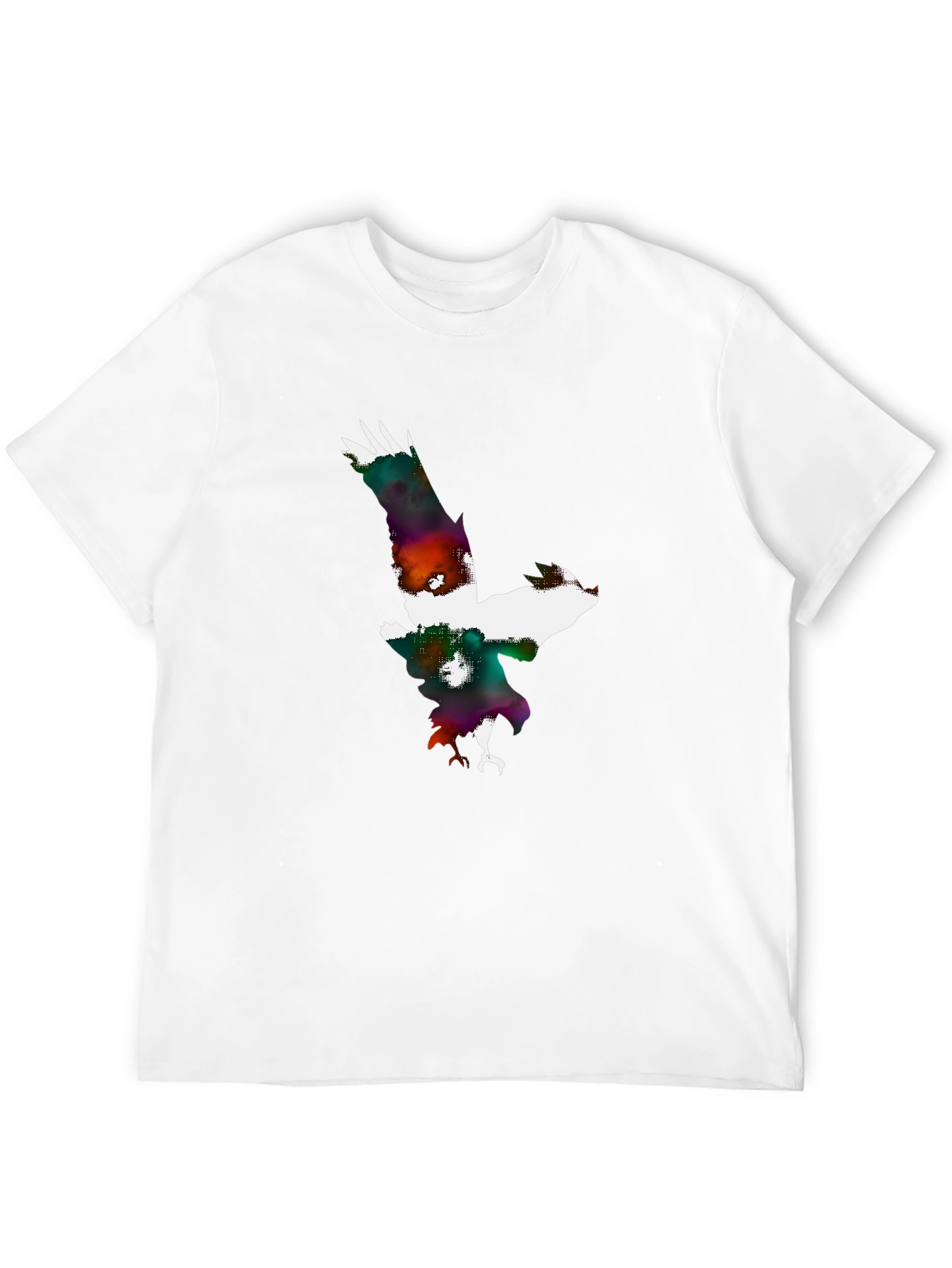 Abstract Eagle Graphic Black T-Shirt