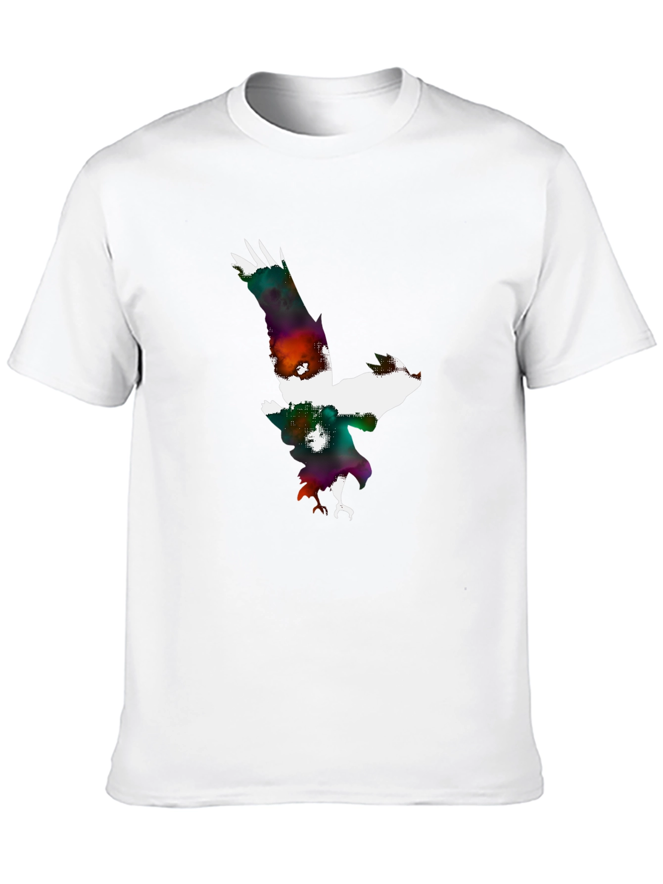 Abstract Eagle Graphic Black T-Shirt