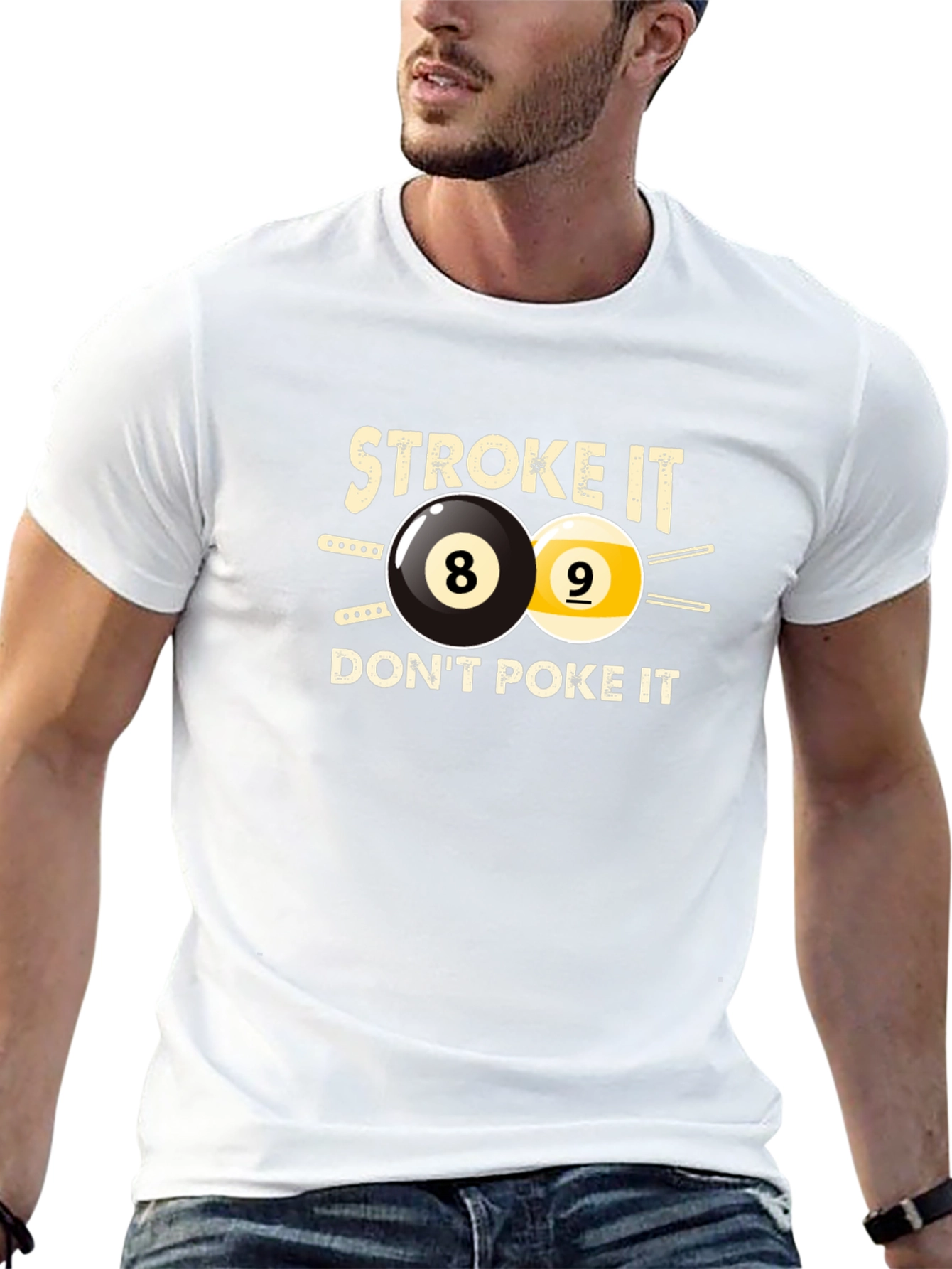 Stroke It - Funny Billiards T-Shirt