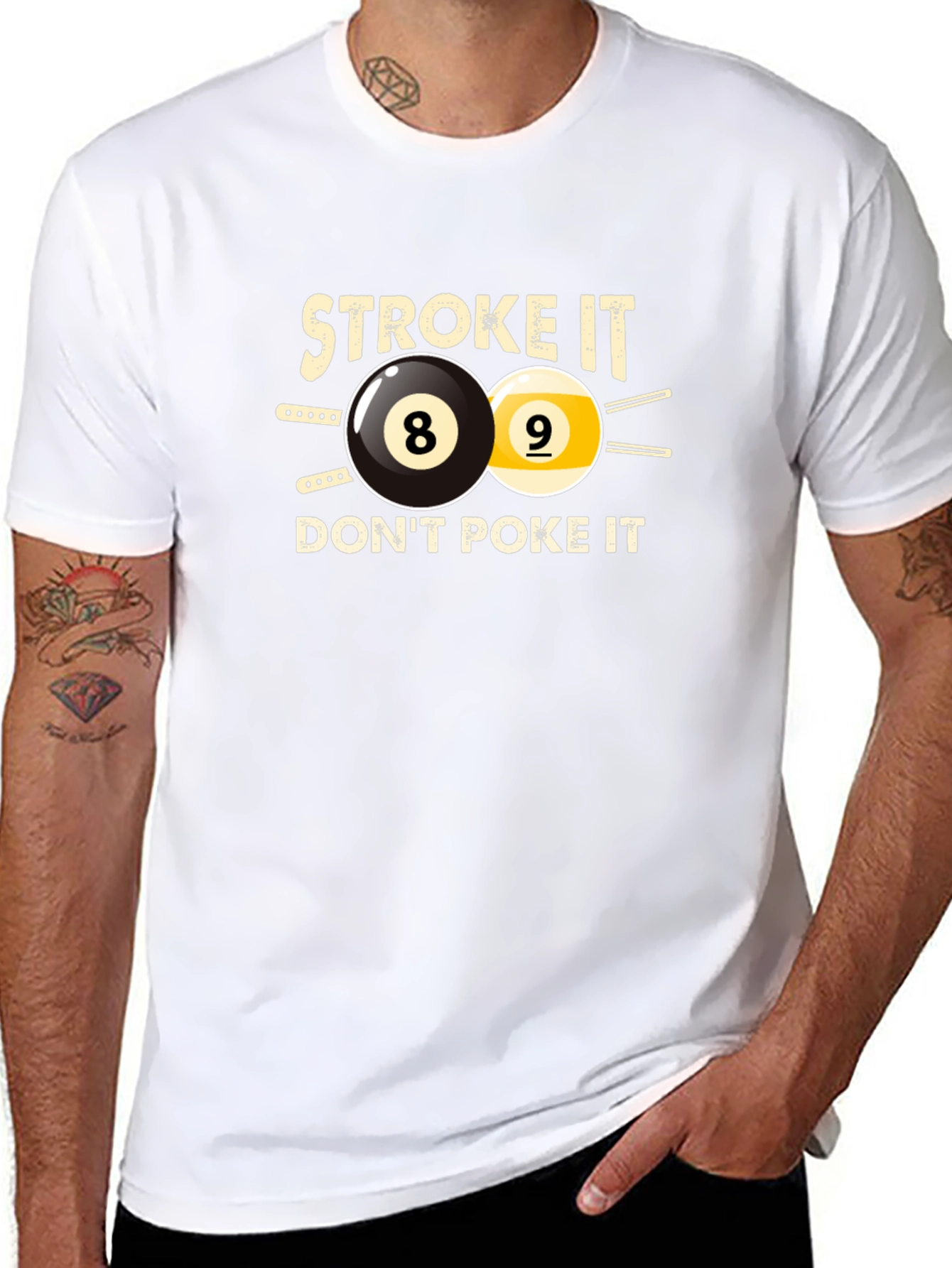 Stroke It - Funny Billiards T-Shirt