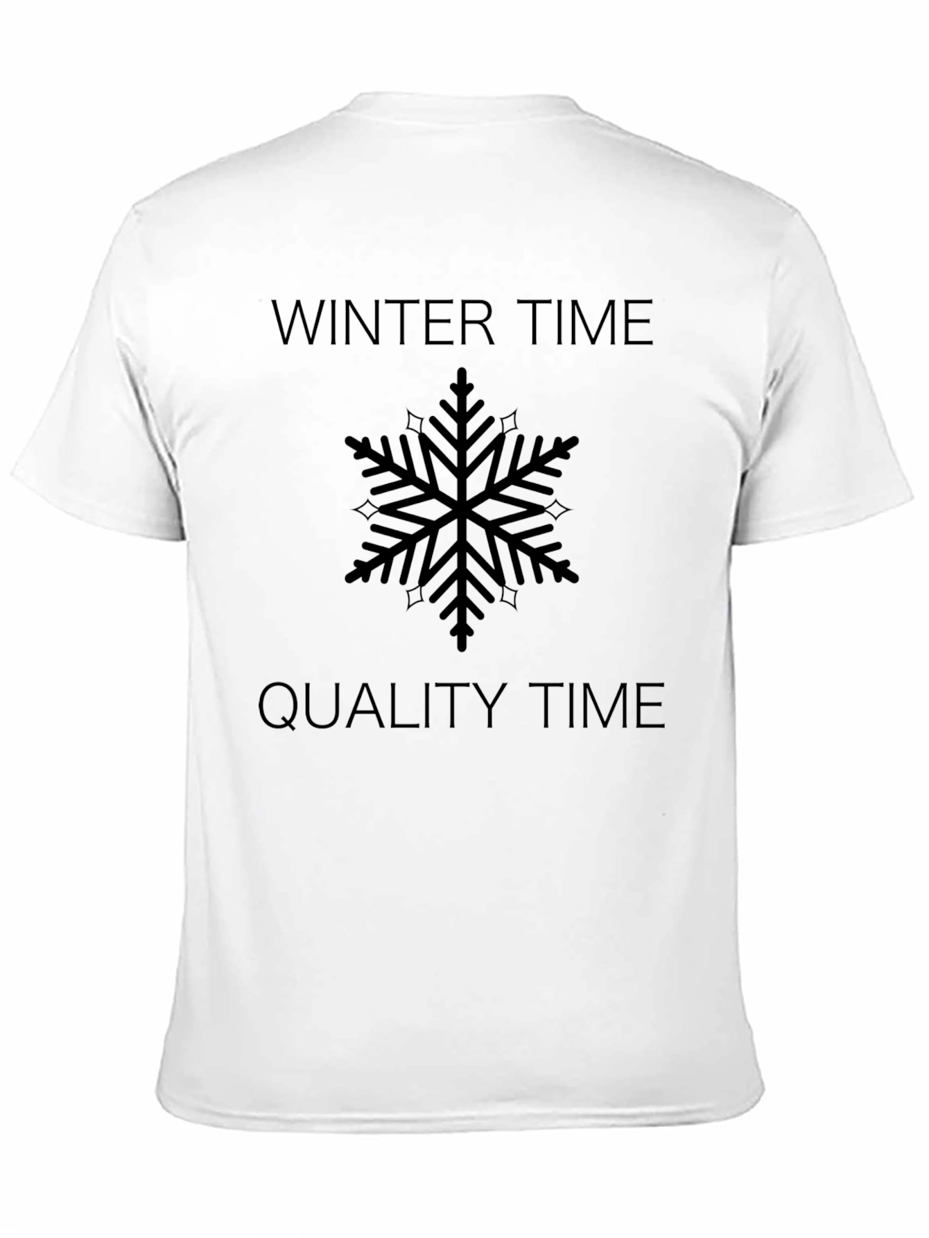Winter Time Quality Time Snowflake Graphic Tee