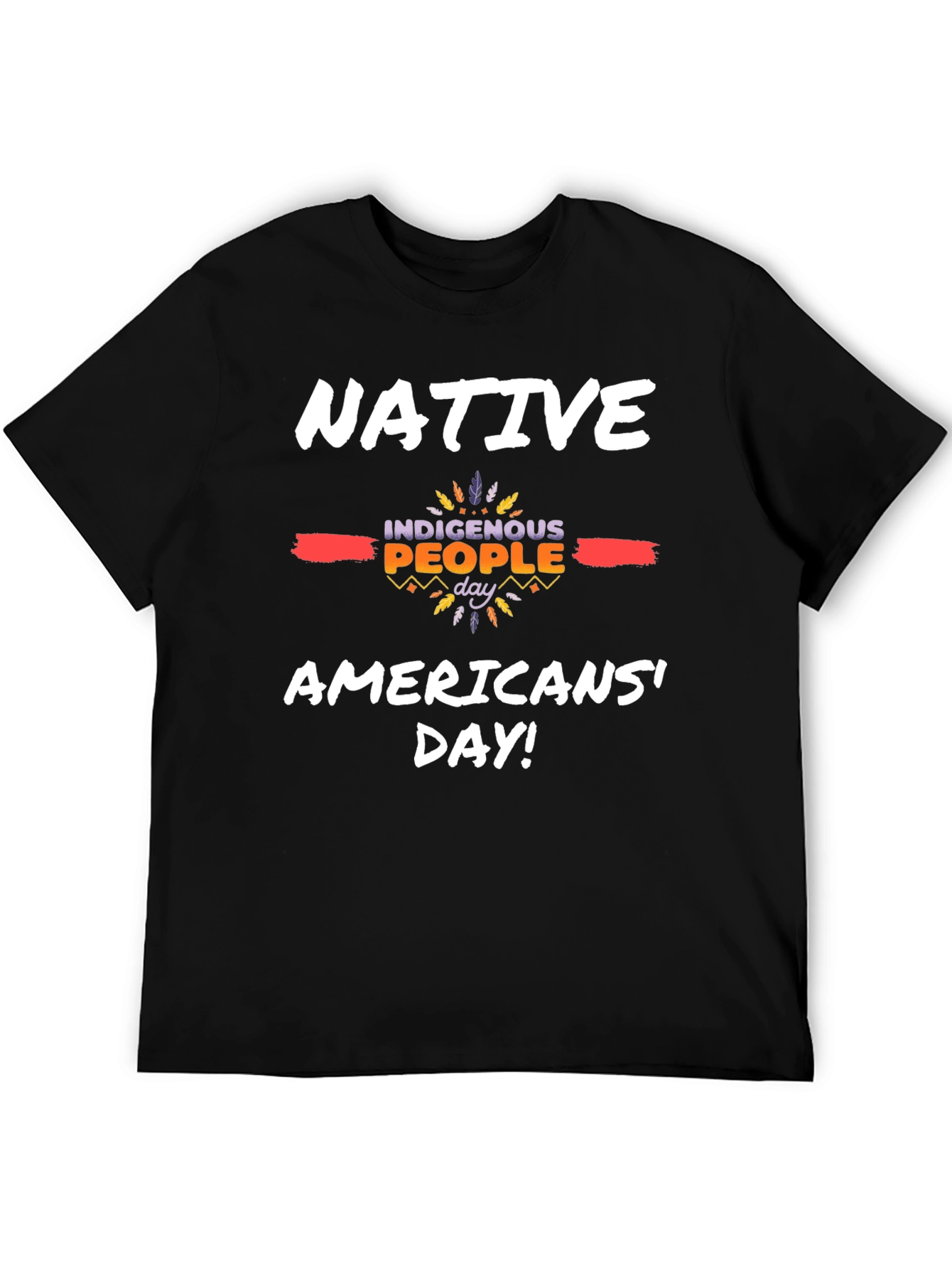 Native Americans Day T-Shirt - Black