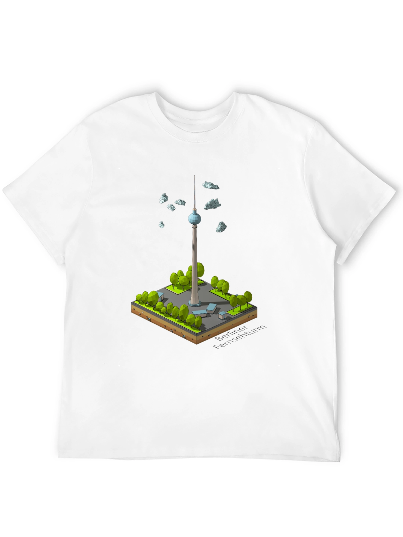 Berlin TV Tower Isometric Art T-Shirt