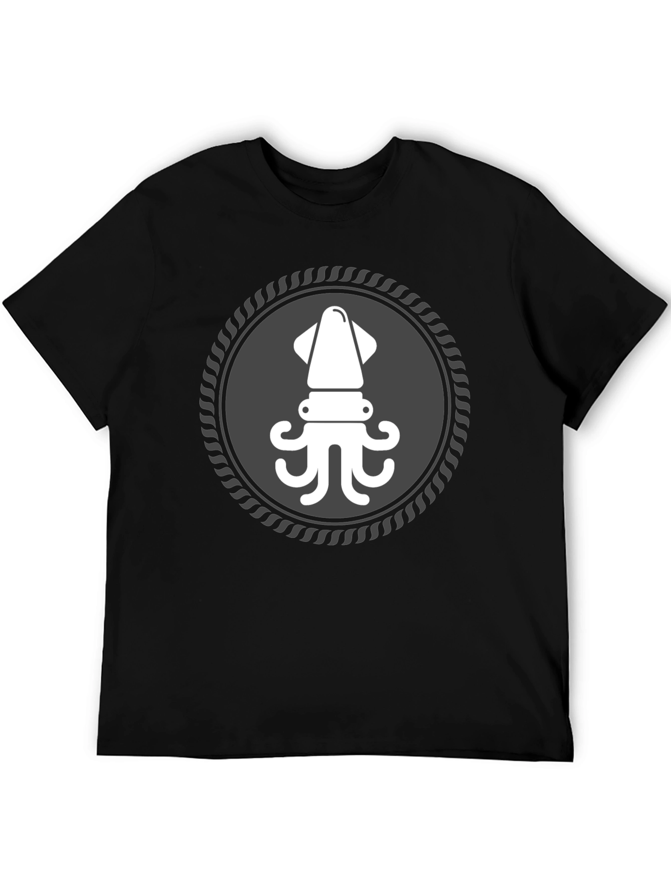 Squid Graphic T-Shirt - Black