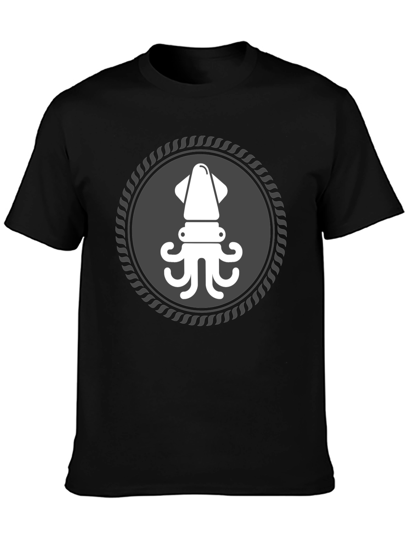Squid Graphic T-Shirt - Black