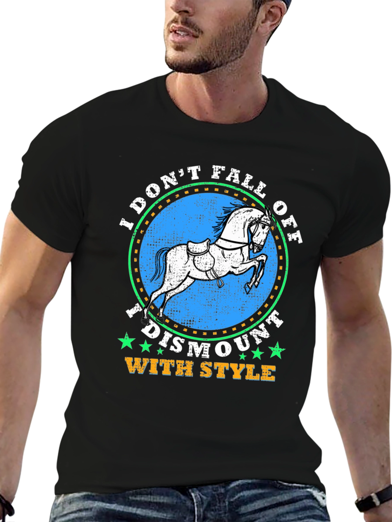 Equestrian Style T-Shirt - Dismount With Style