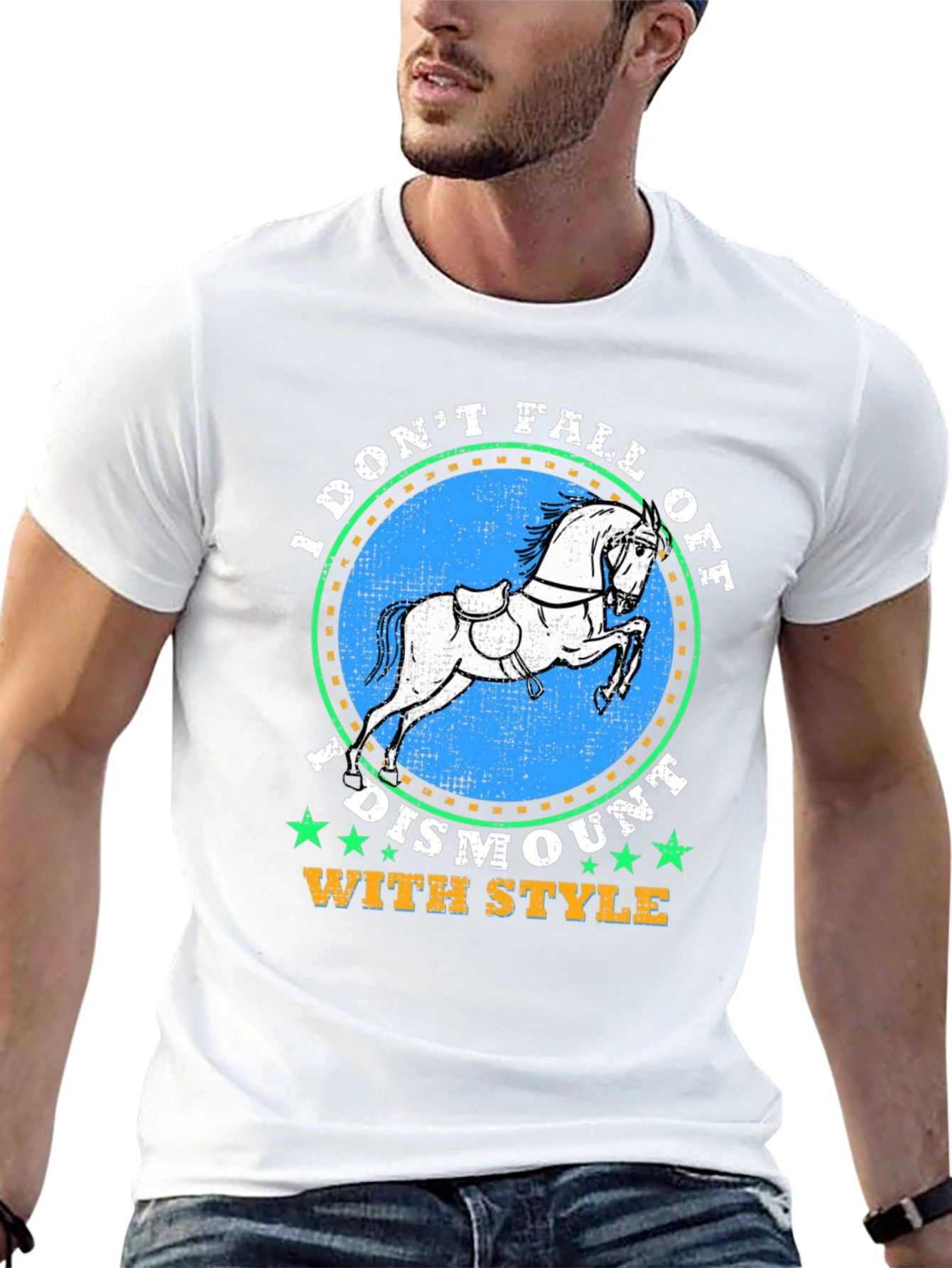 Equestrian Style T-Shirt - Dismount With Style