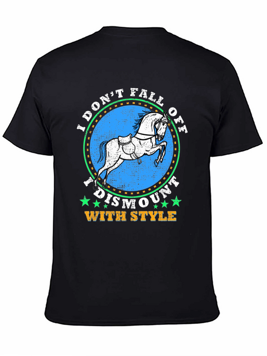 Equestrian Style T-Shirt - Dismount With Style