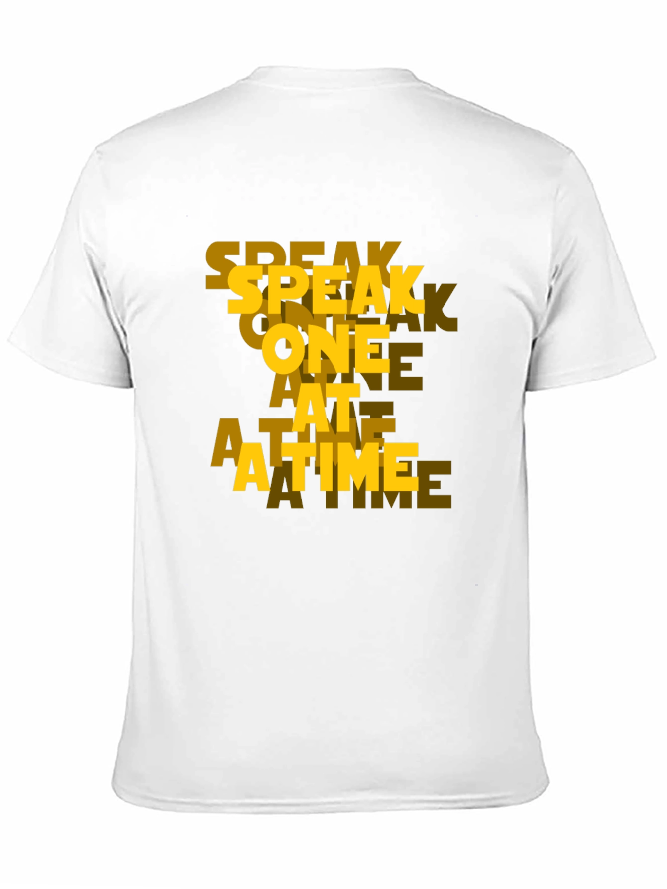 Speak One At A Time Black Graphic Tee