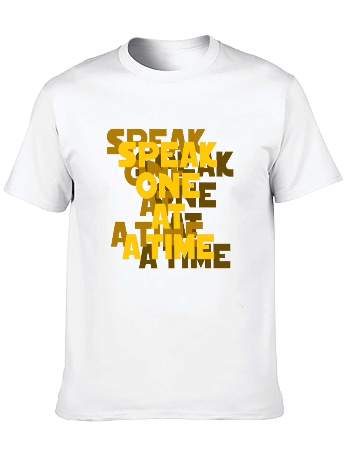 Speak One At A Time Black Graphic Tee
