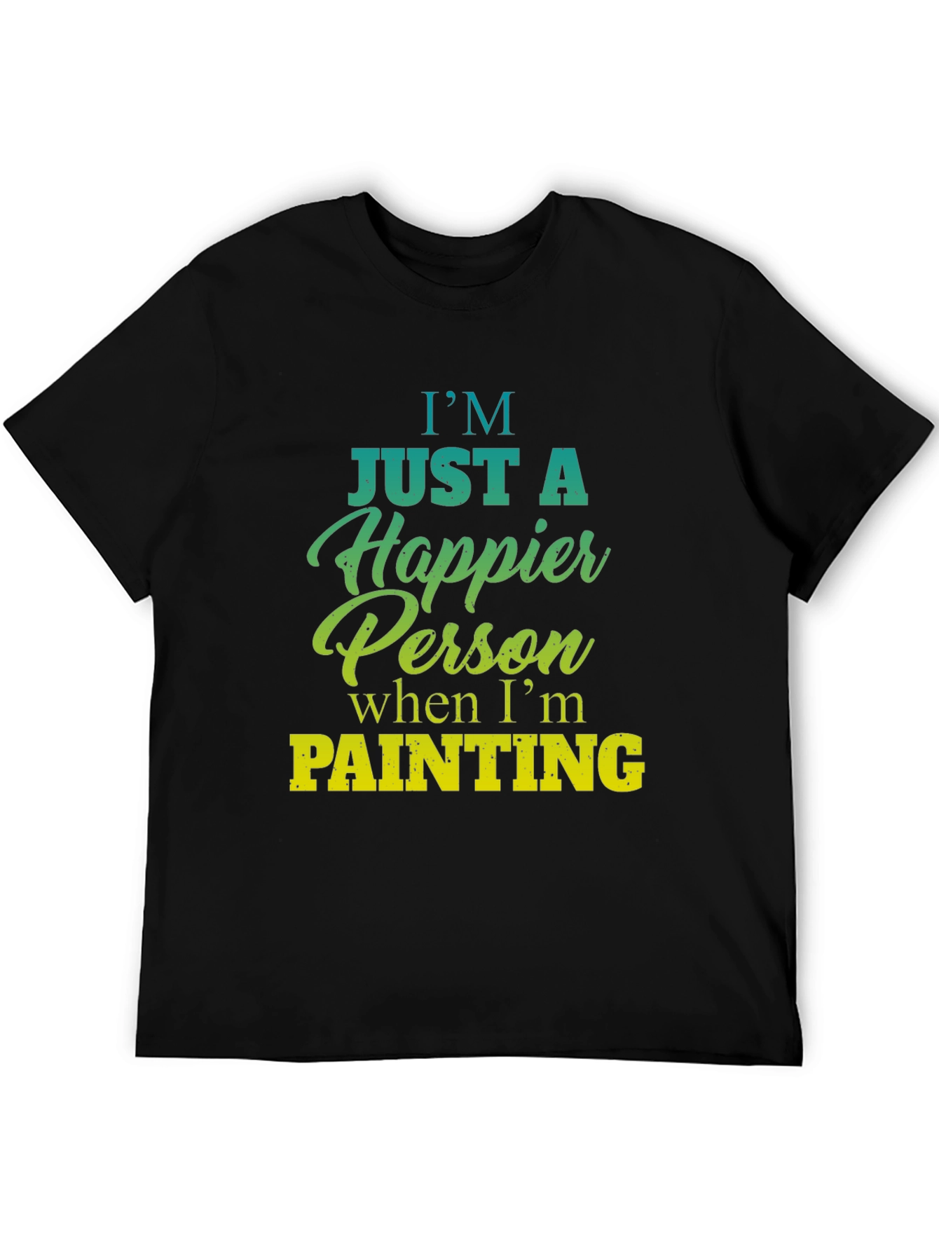 Happier Person Painting Graphic T-Shirt