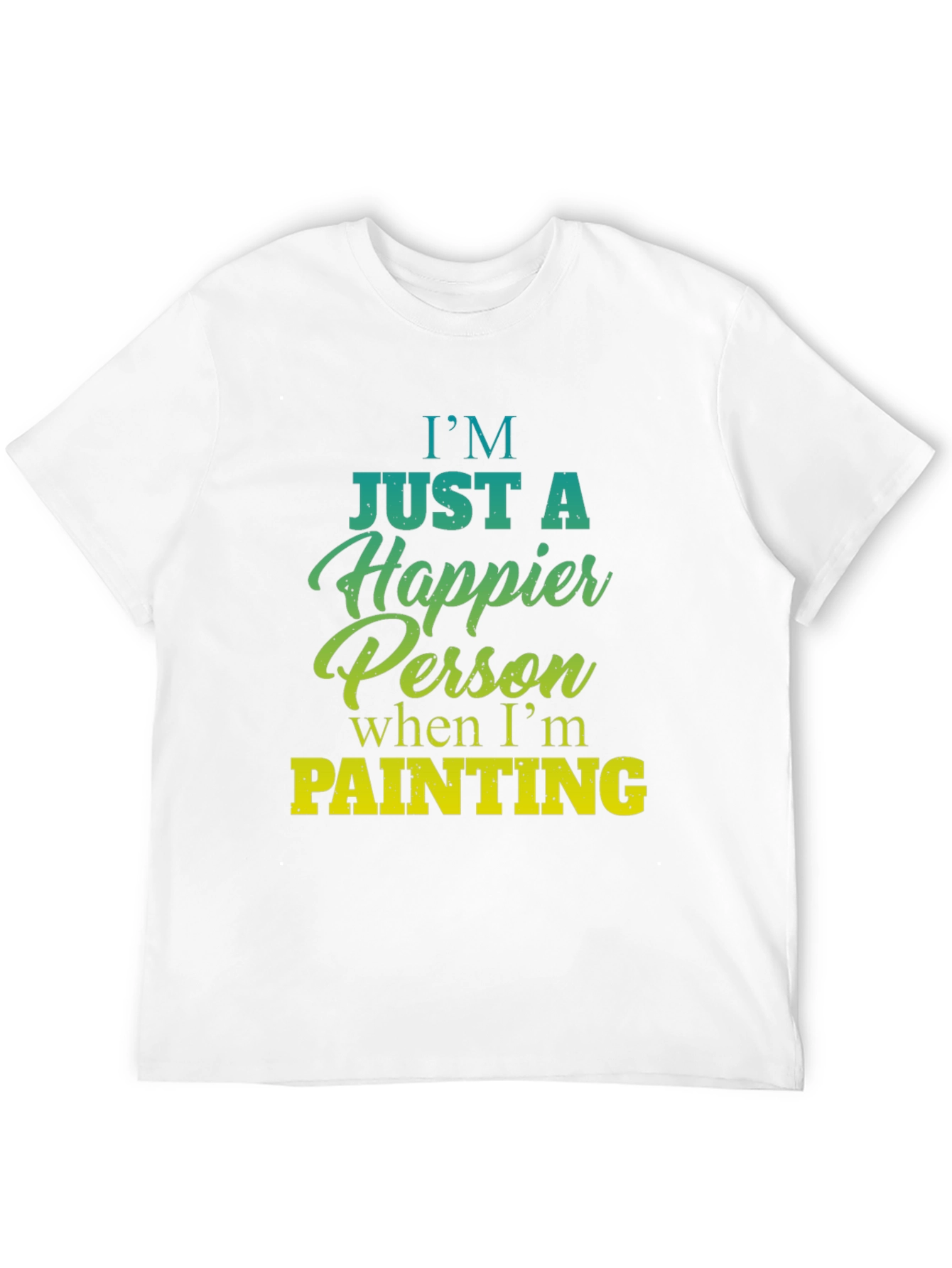Happier Person Painting Graphic T-Shirt