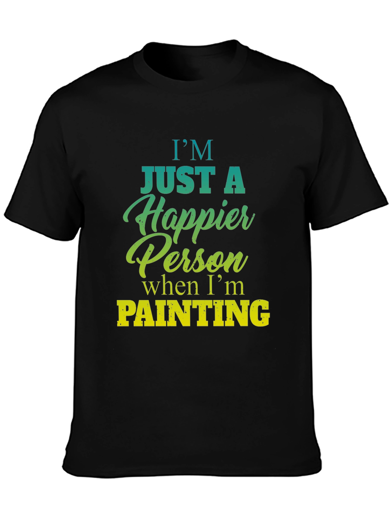 Happier Person Painting Graphic T-Shirt