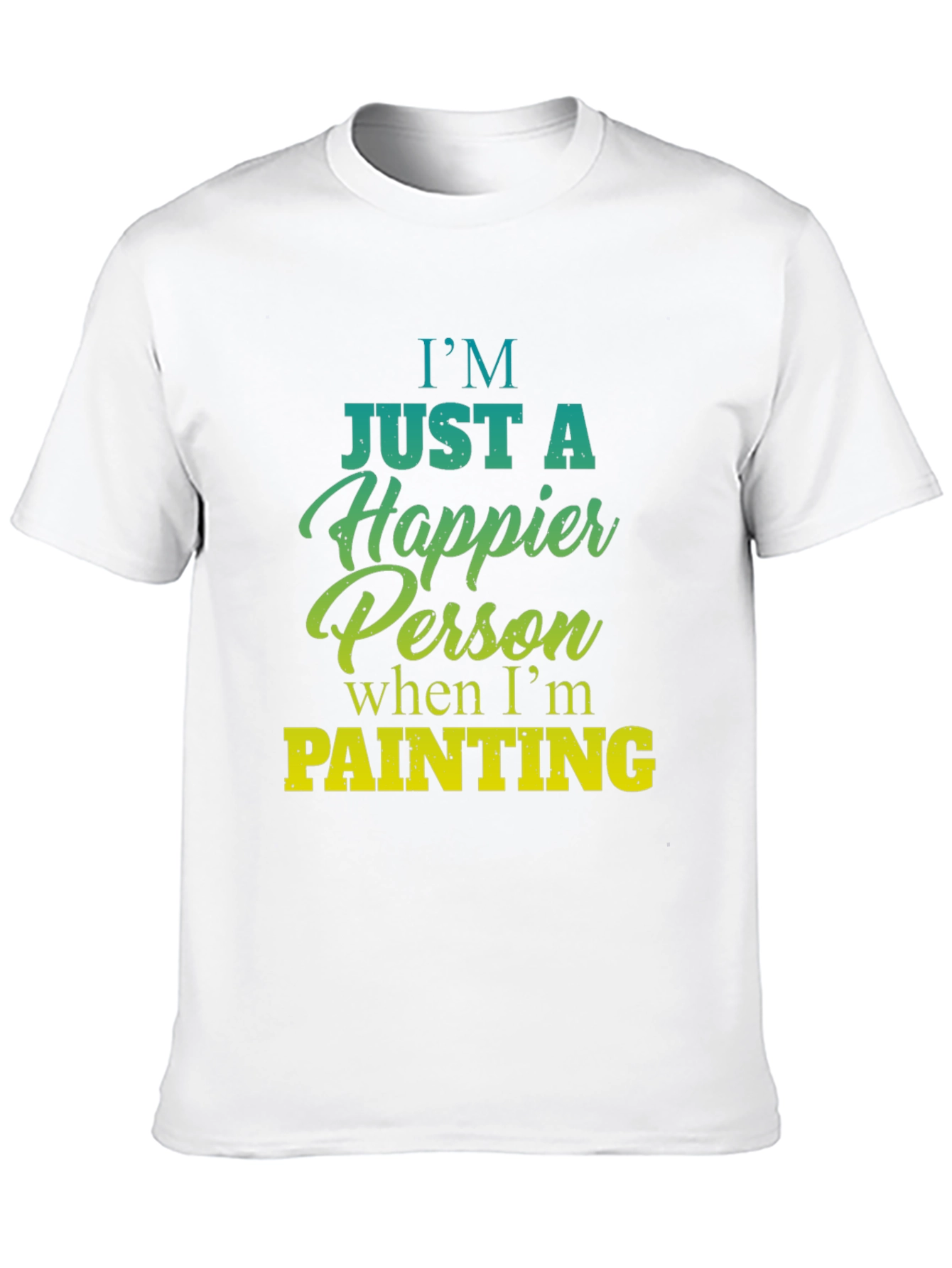 Happier Person Painting Graphic T-Shirt