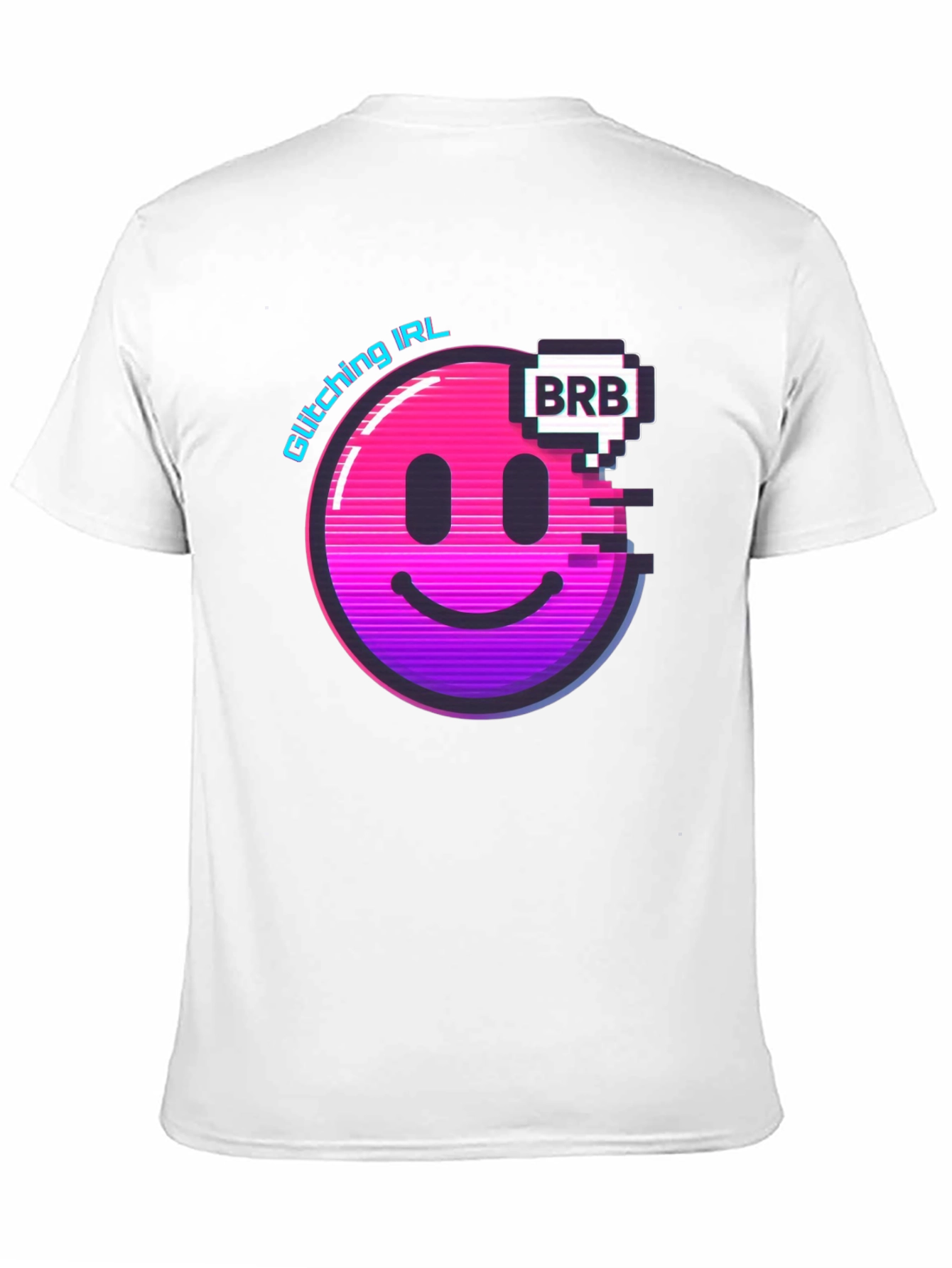 Glitching IRL BRB Graphic Tee - Black