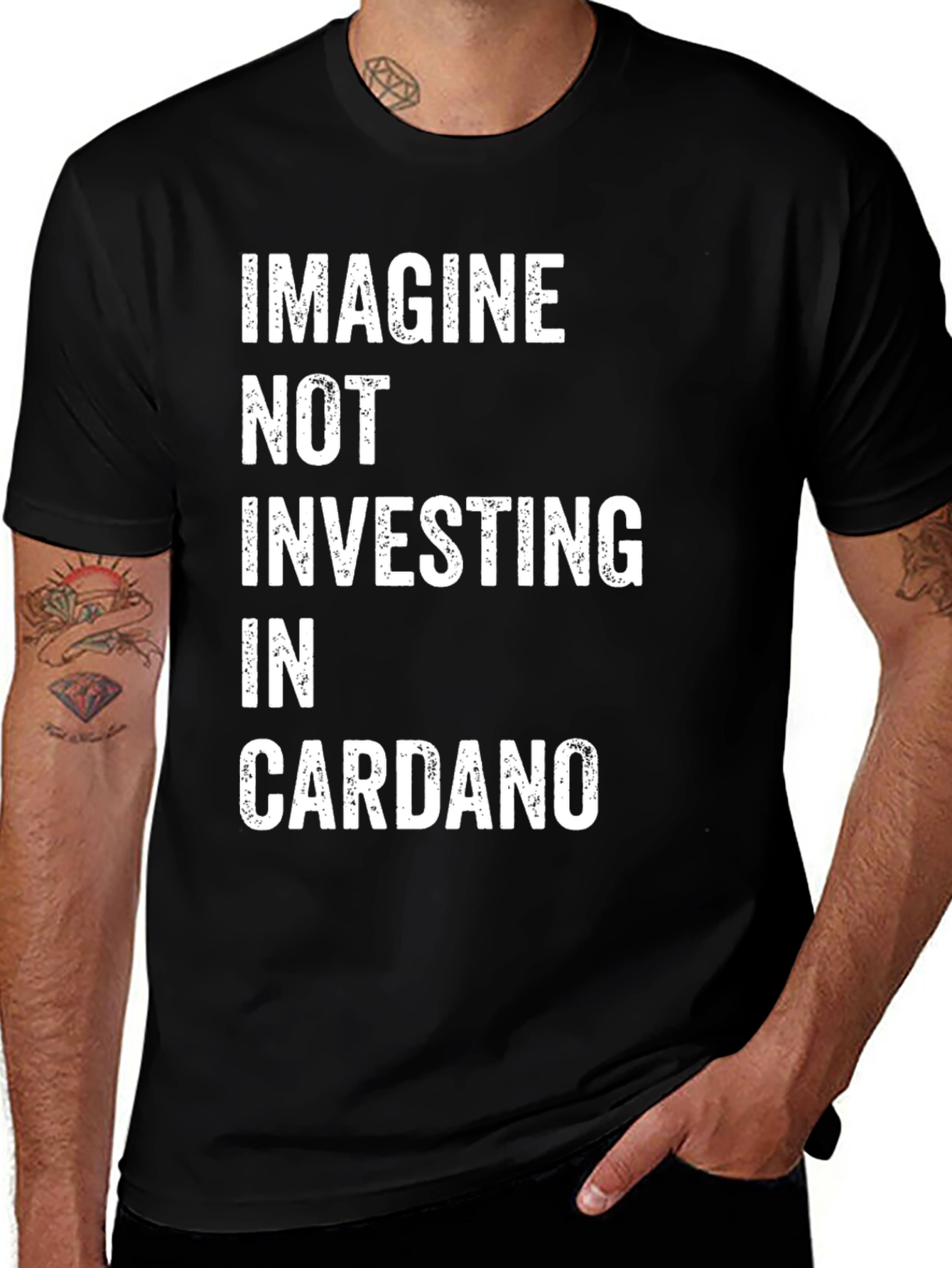 Imagine Cardano Investor T-Shirt - Crypto HODL Tee