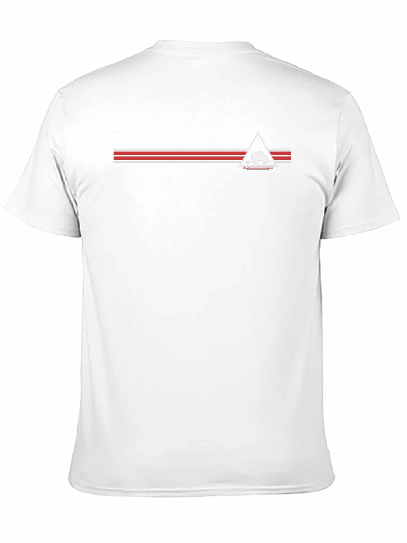 Geometric Dinosaur Graphic Tee - Mens Black T-Shirt