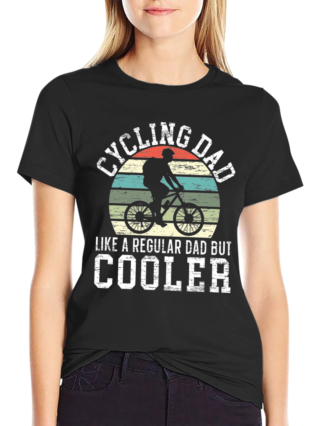 Cycling Dad T-Shirt - Cool Dad Design