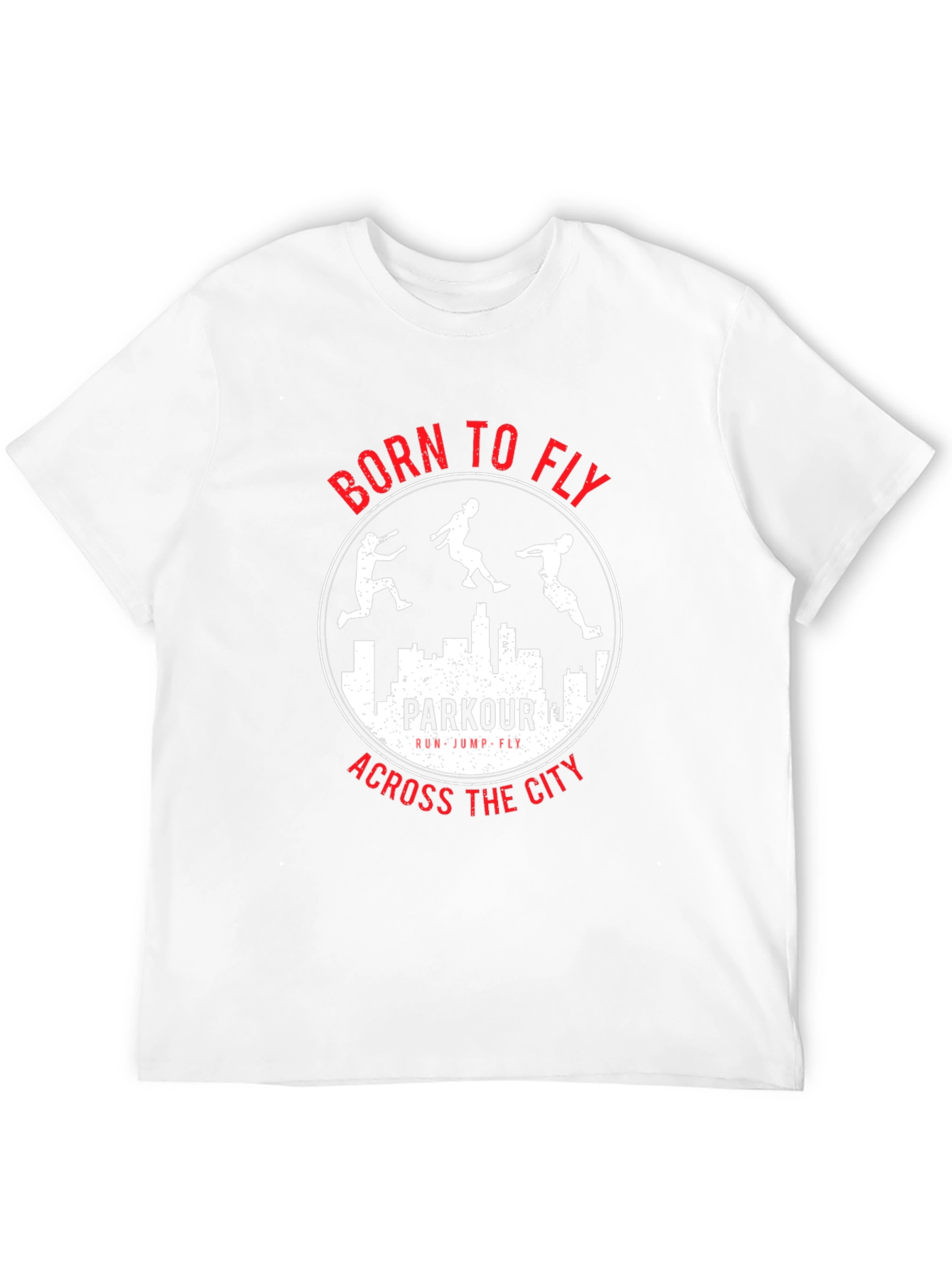 Born to Fly Parkour City Black T-Shirt