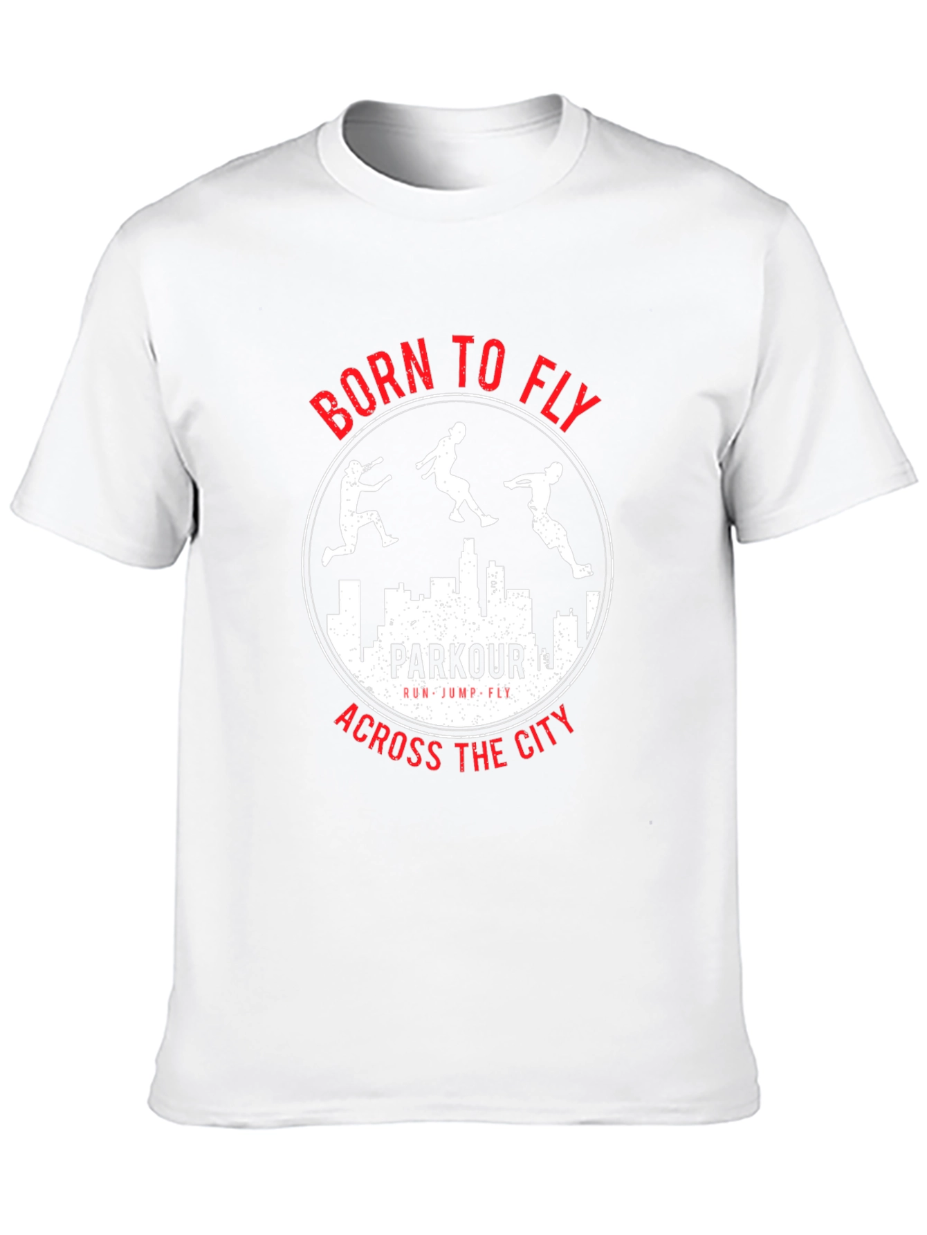 Born to Fly Parkour City Black T-Shirt