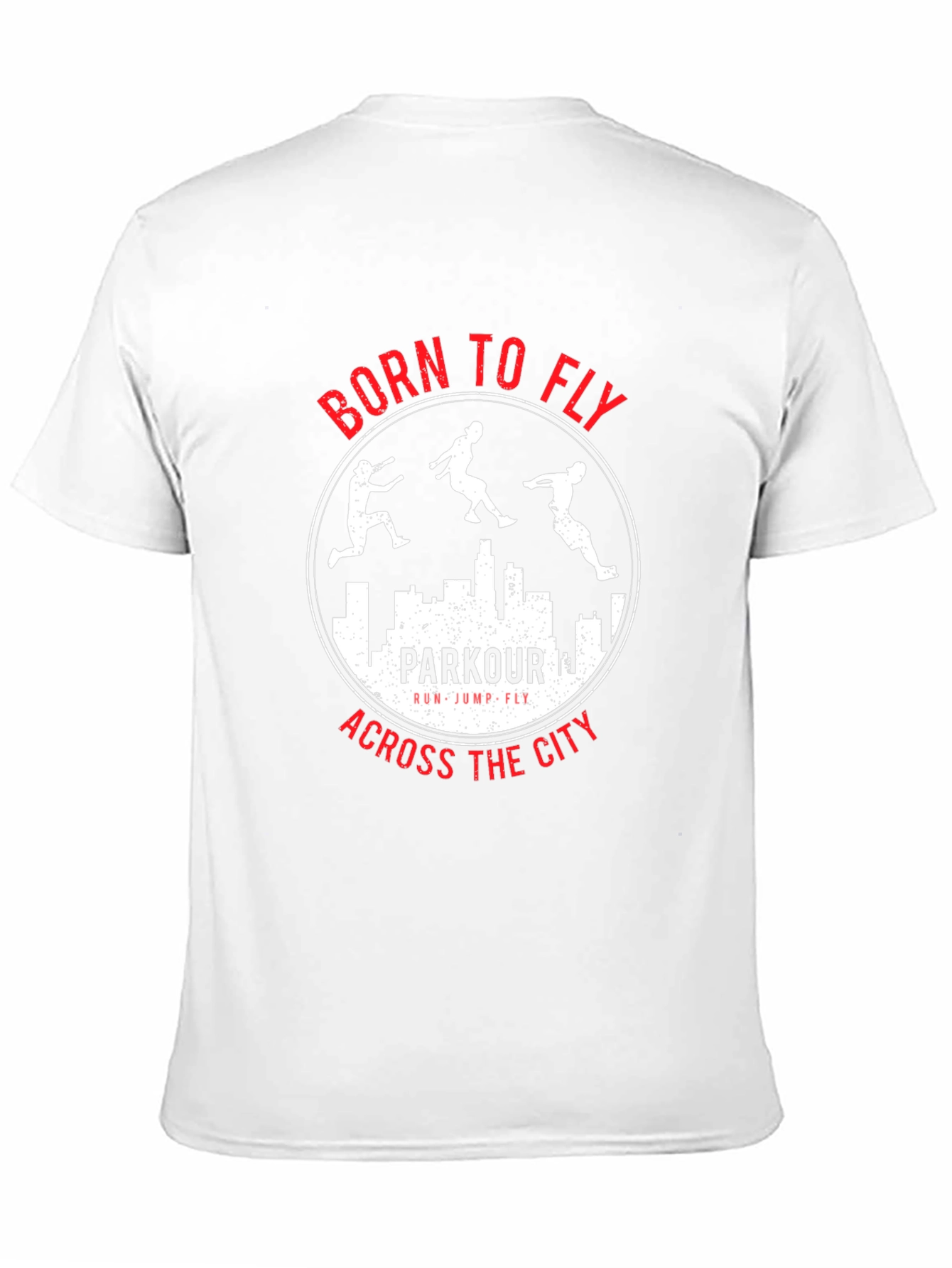 Born to Fly Parkour City Black T-Shirt