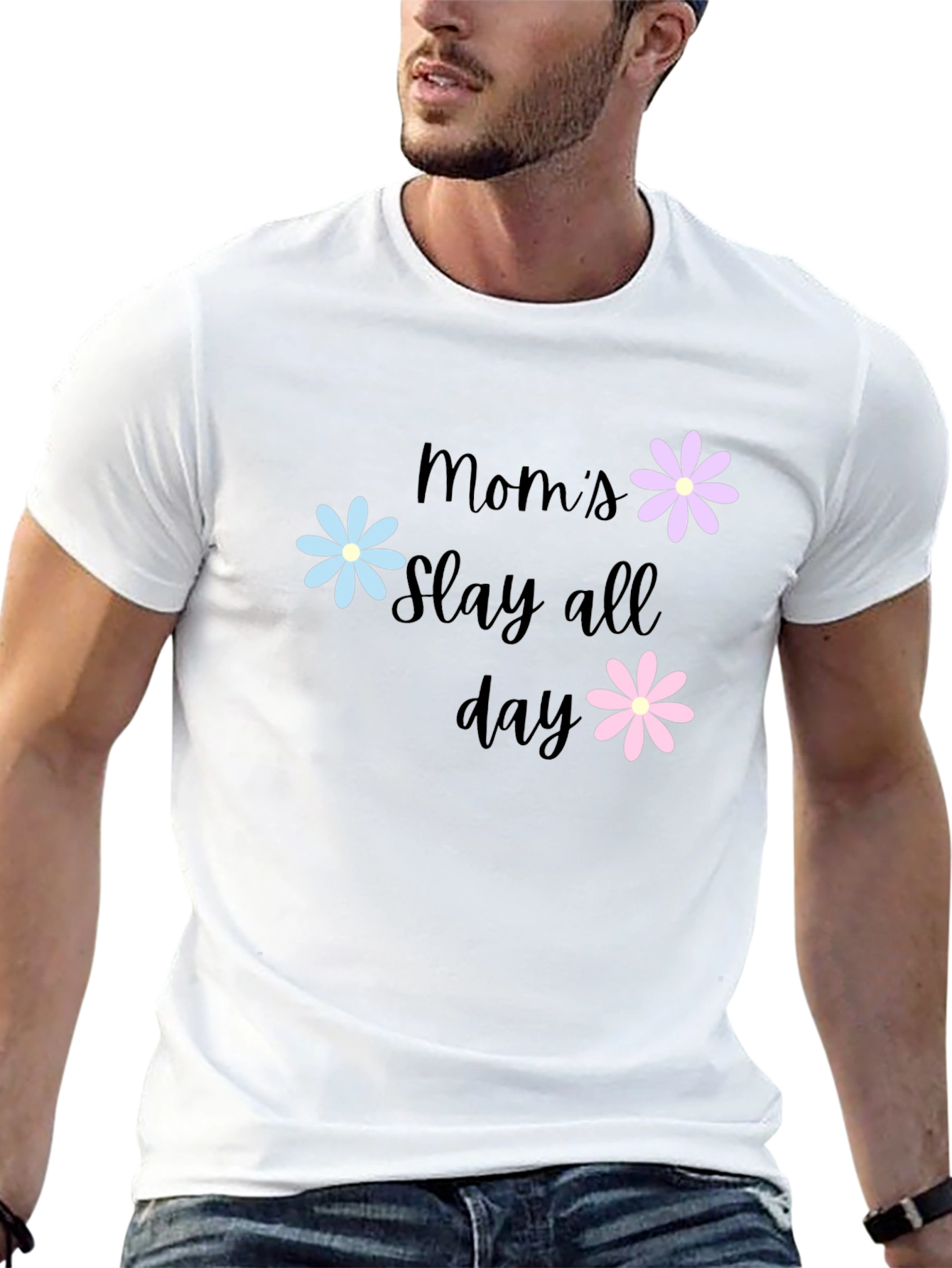 Moms Slay All Day Graphic T-Shirt