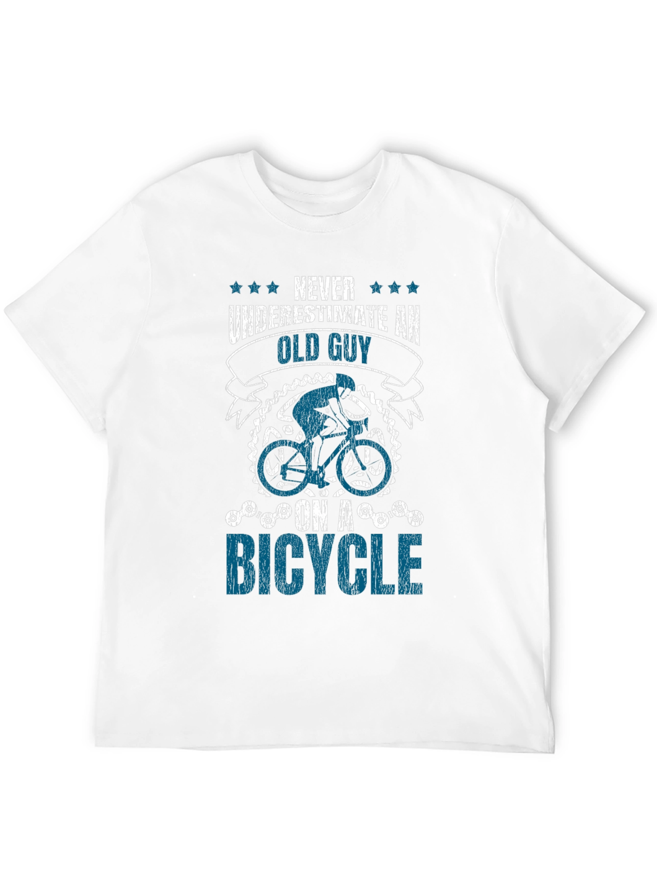 Never Underestimate An Old Guy On A Bicycle T-Shirt
