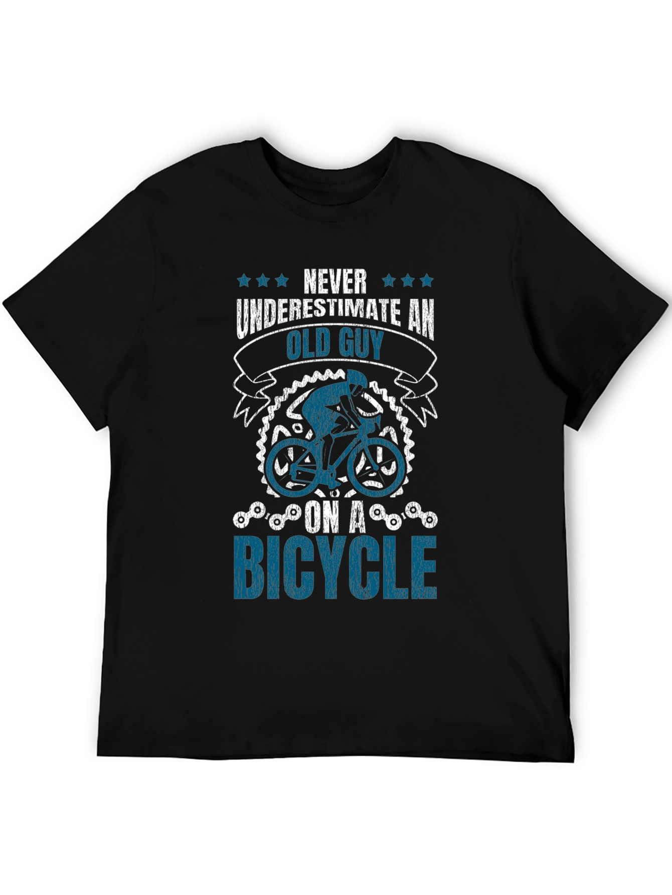 Never Underestimate An Old Guy On A Bicycle T-Shirt
