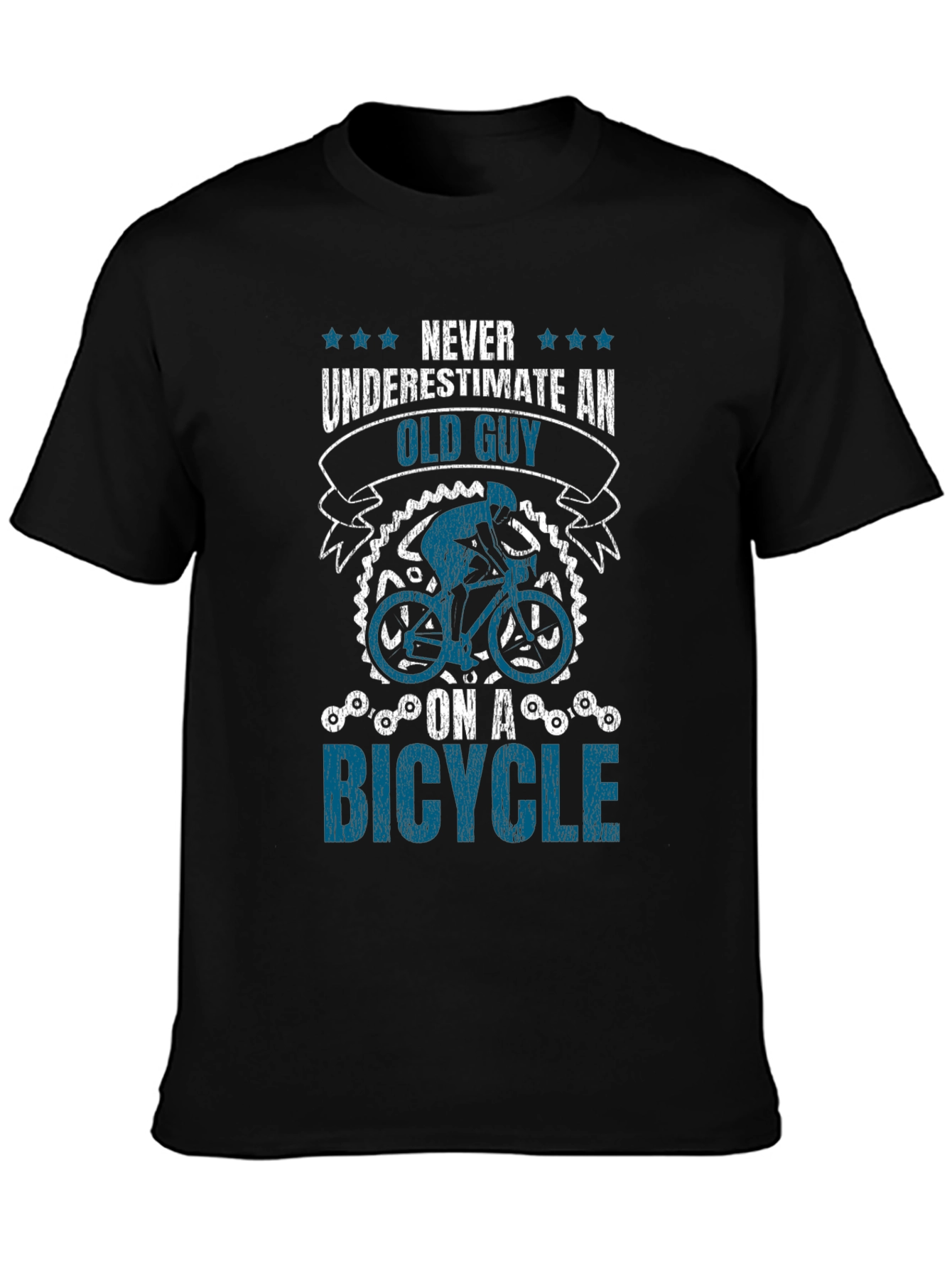 Never Underestimate An Old Guy On A Bicycle T-Shirt