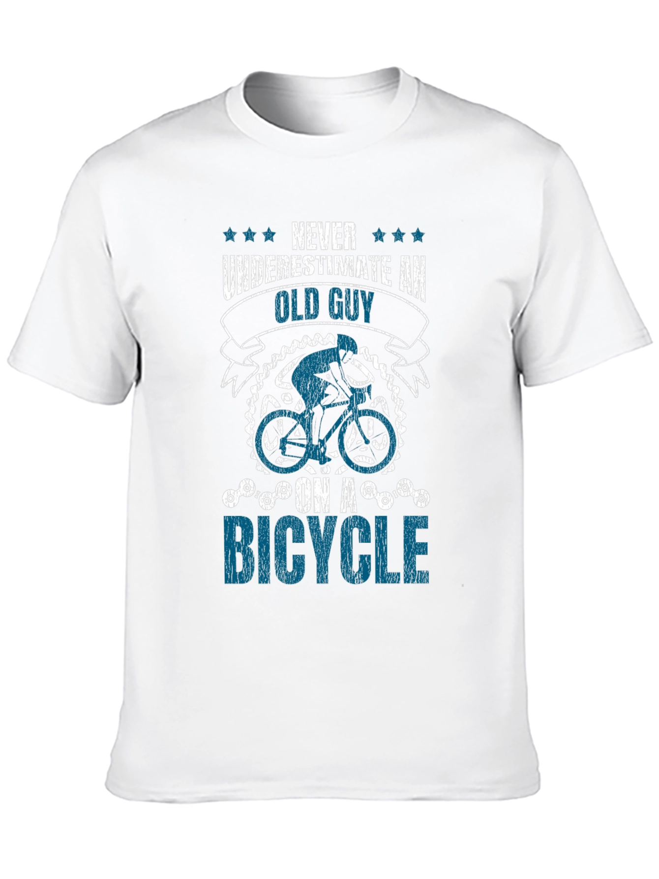 Never Underestimate An Old Guy On A Bicycle T-Shirt