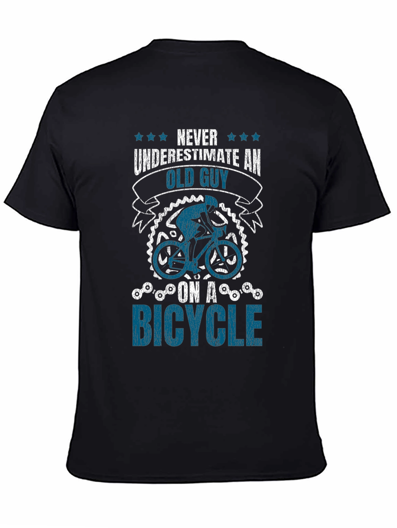Never Underestimate An Old Guy On A Bicycle T-Shirt