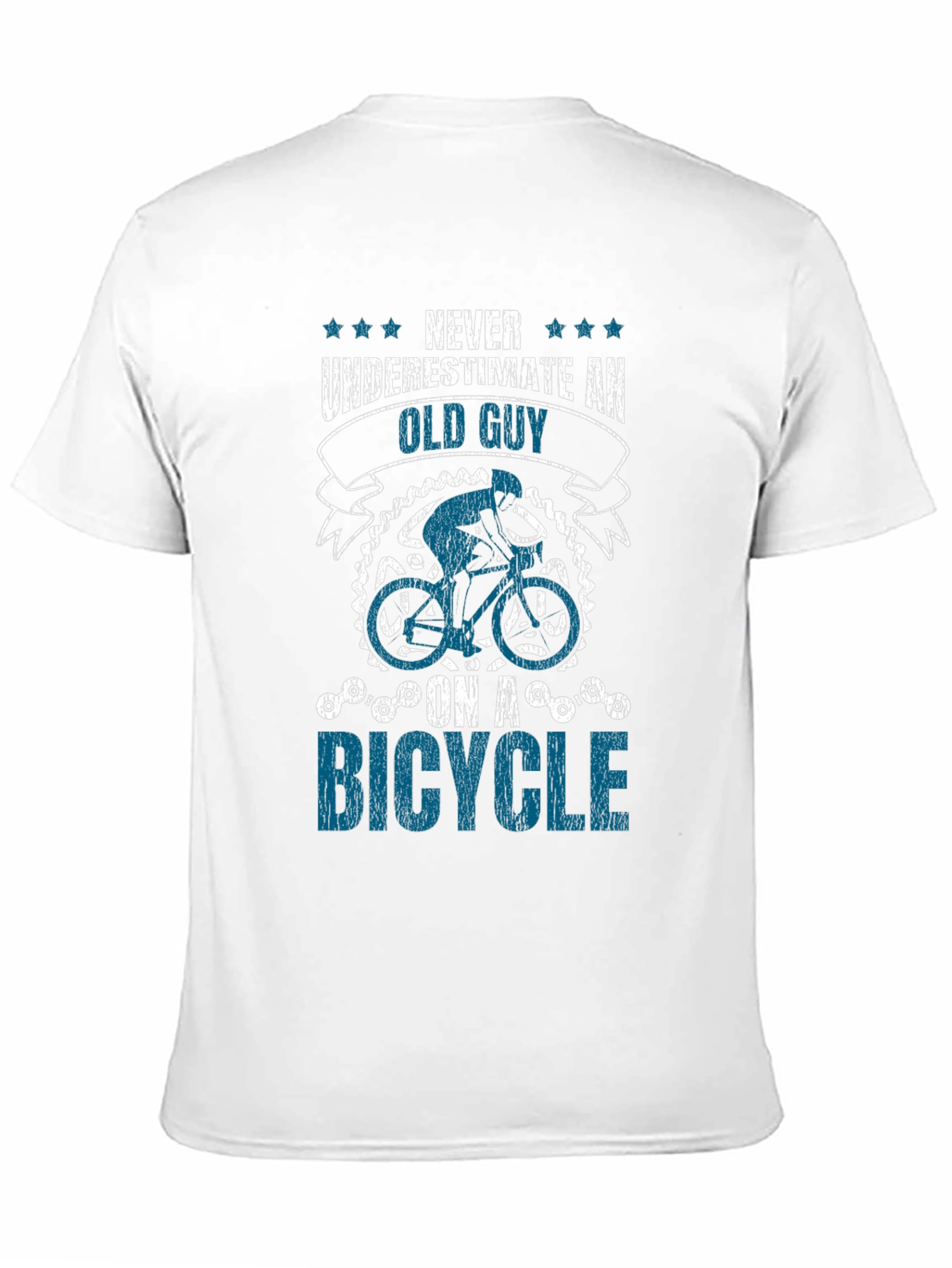 Never Underestimate An Old Guy On A Bicycle T-Shirt
