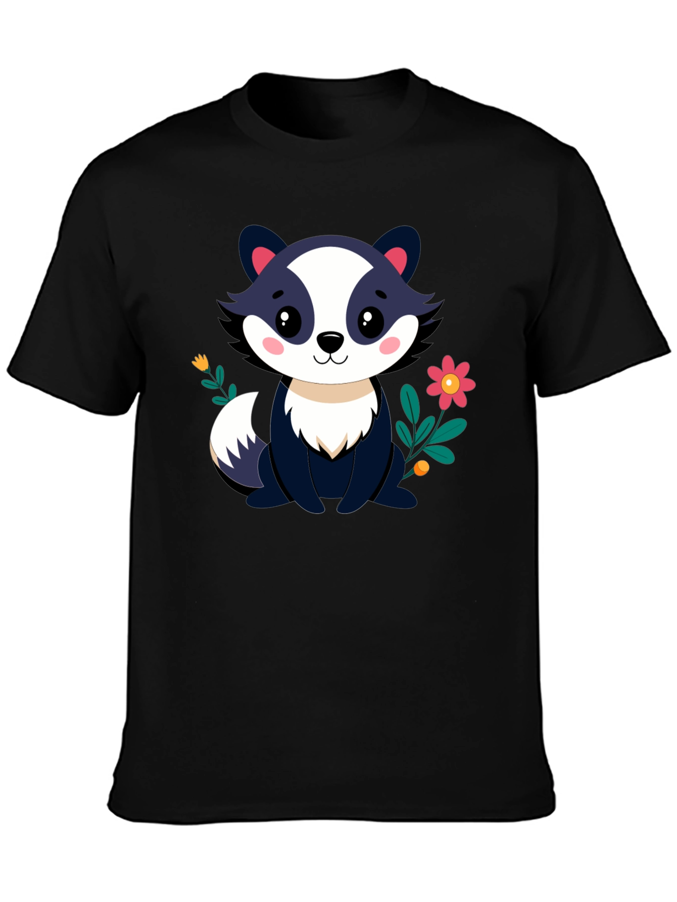 Cute Cartoon Badger T-Shirt