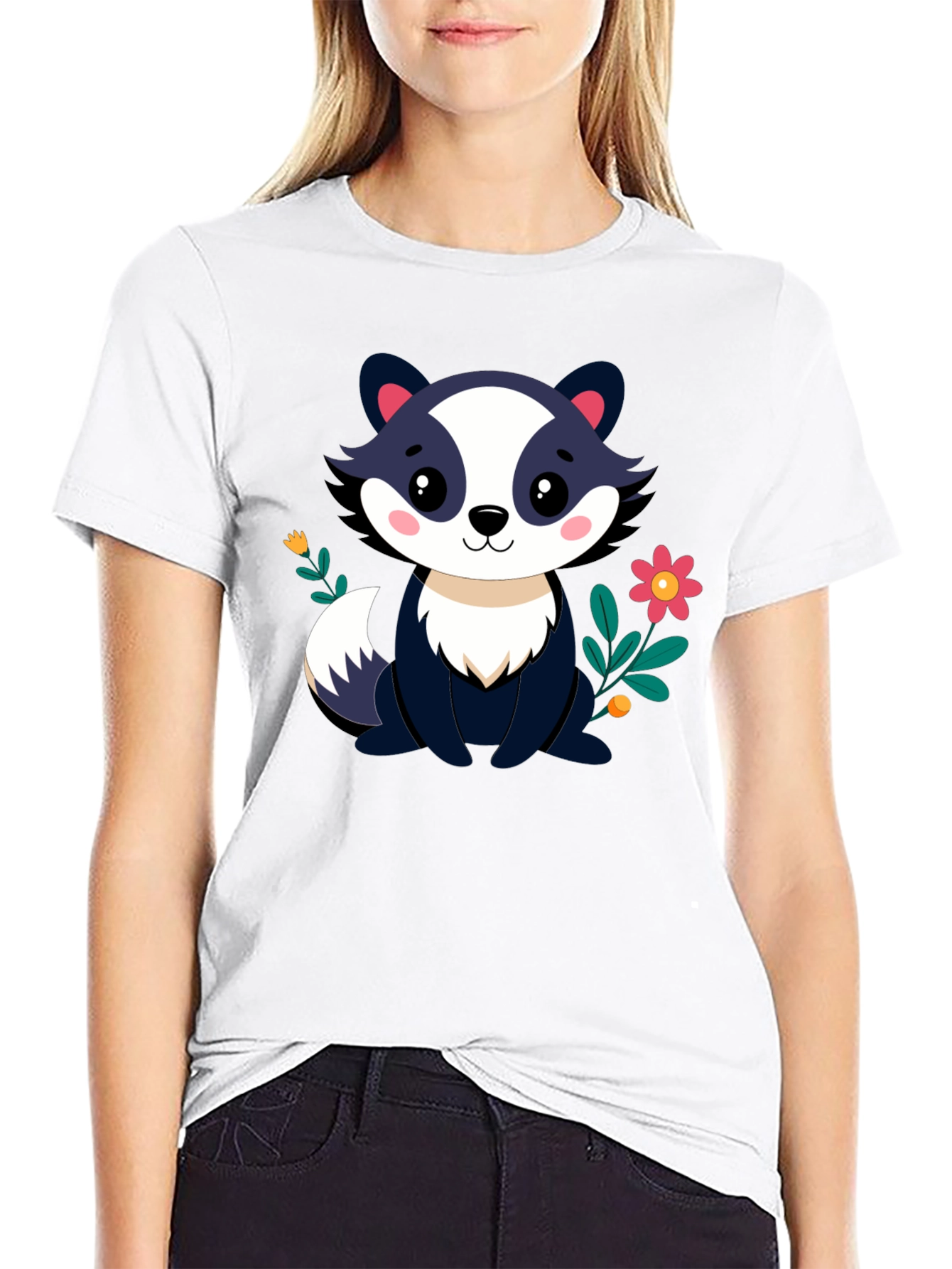 Cute Cartoon Badger T-Shirt