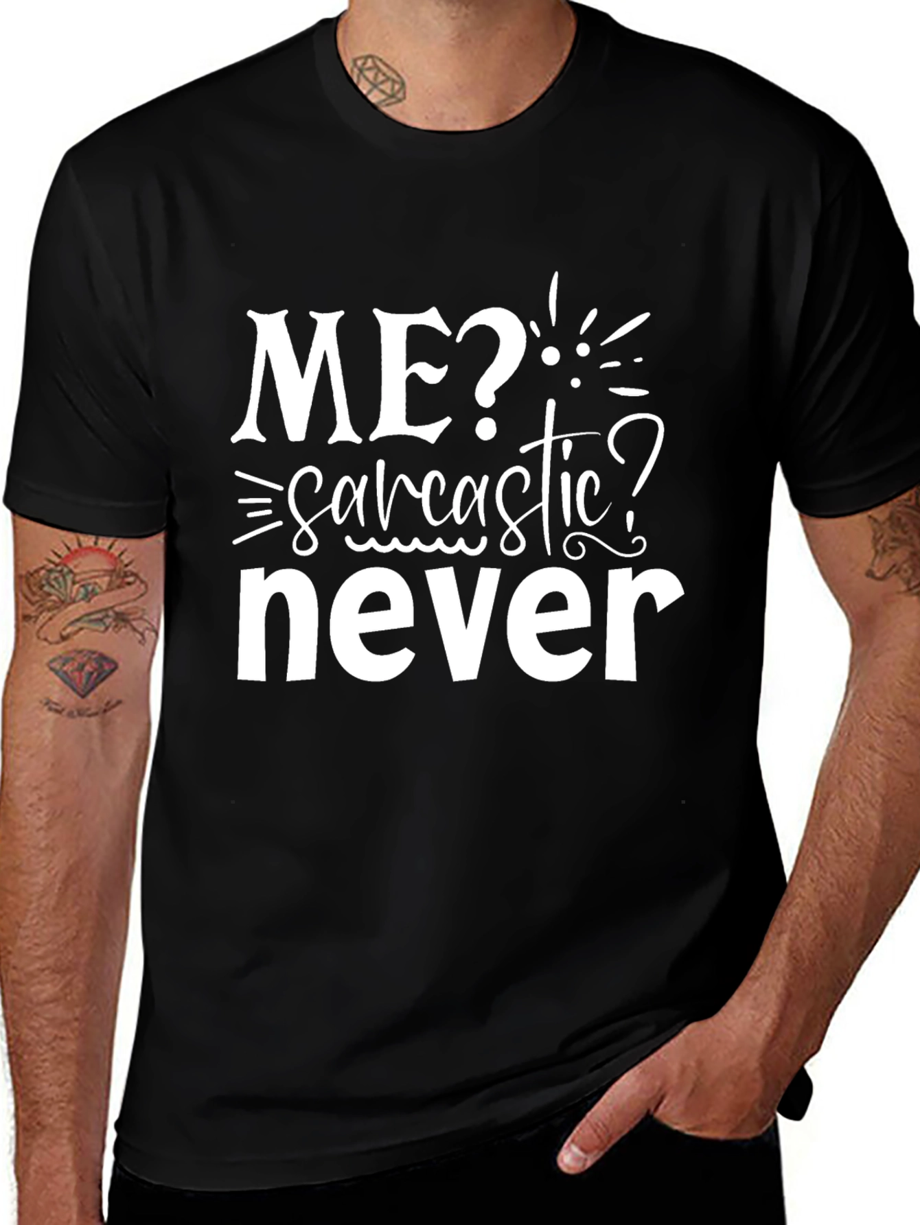 Sarcastic Never T-Shirt Funny Graphic Tee