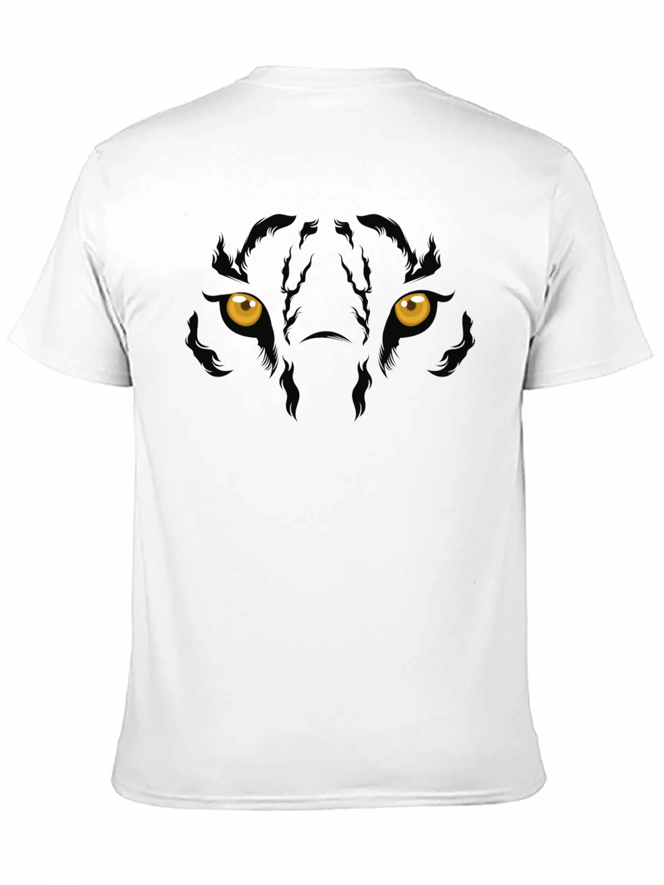 Black Panther Eyes Graphic Print Mens T-Shirt