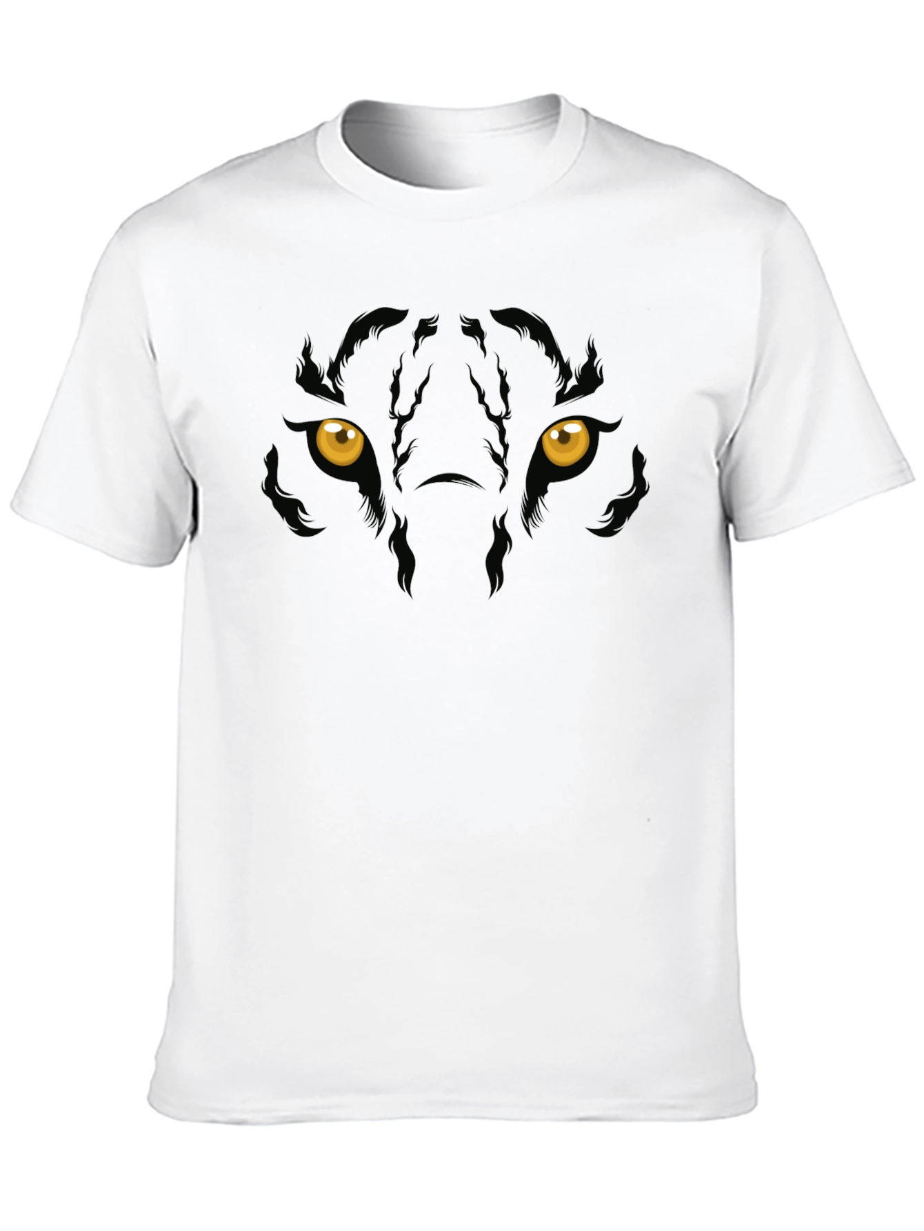 Black Panther Eyes Graphic Print Mens T-Shirt