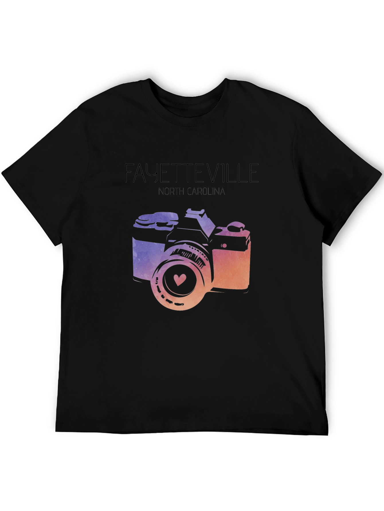 Fayetteville North Carolina Camera Graphic T-Shirt