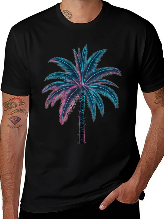 Neon Palm Tree Graphic Tee