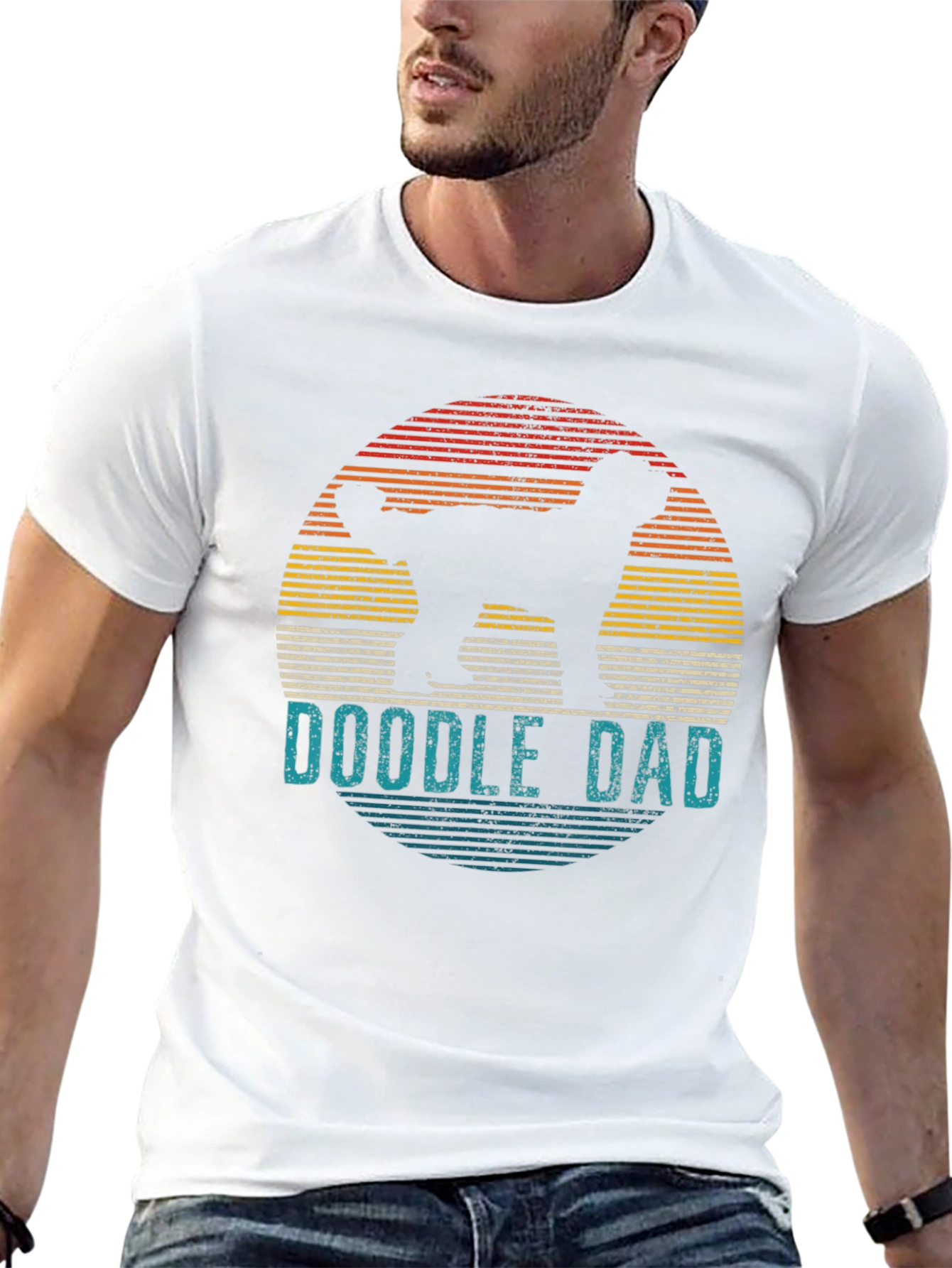 Doodle Dad T-Shirt - Retro Dog Lover Tee