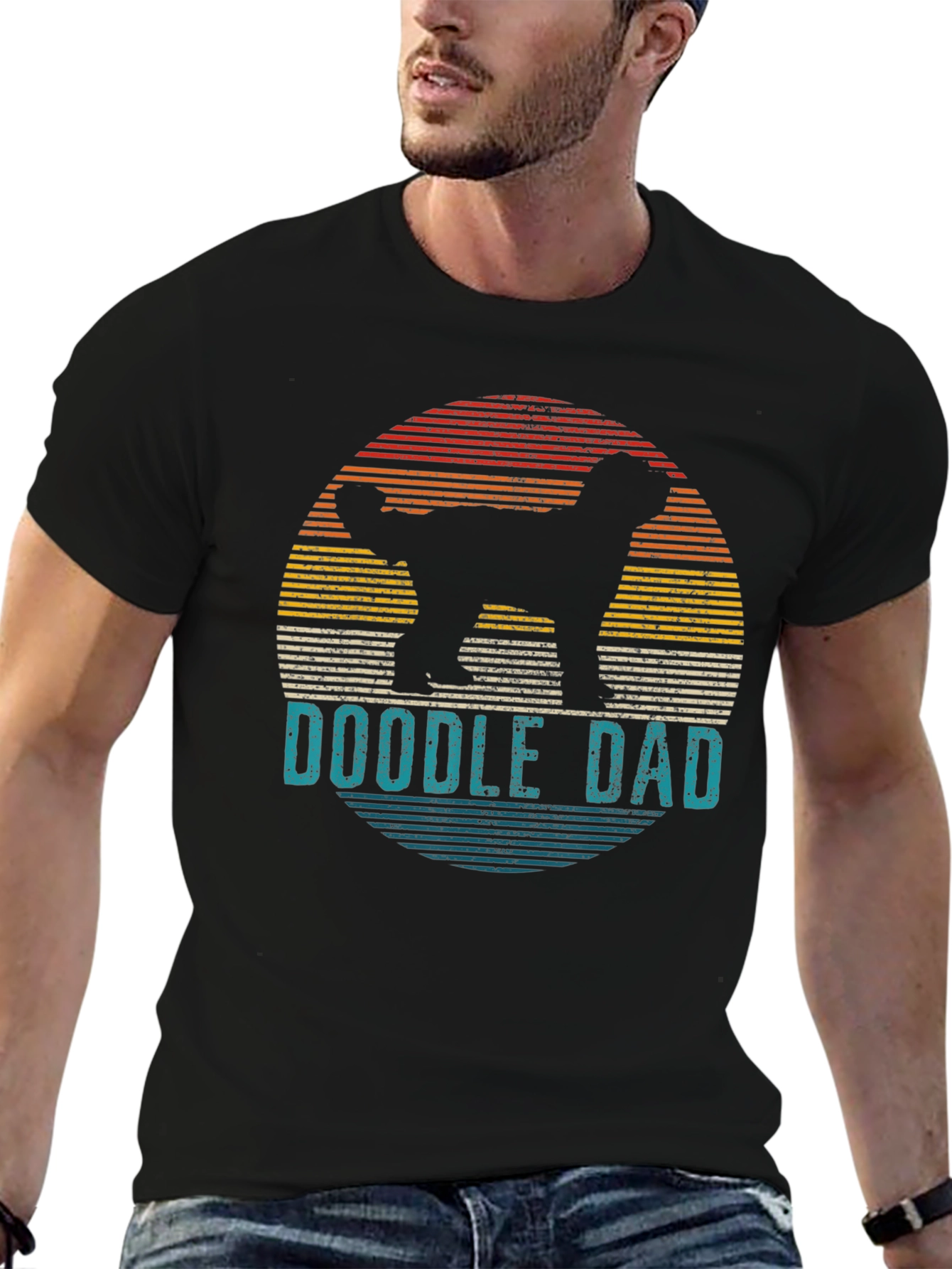Doodle Dad T-Shirt - Retro Dog Lover Tee