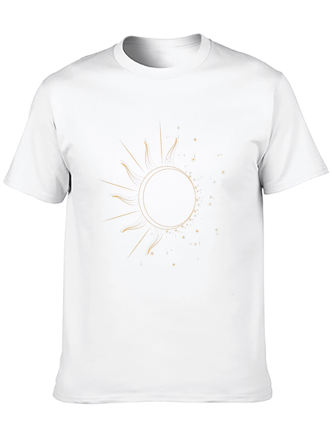 Celestial Sun Graphic Tee - Stylish Black T-Shirt