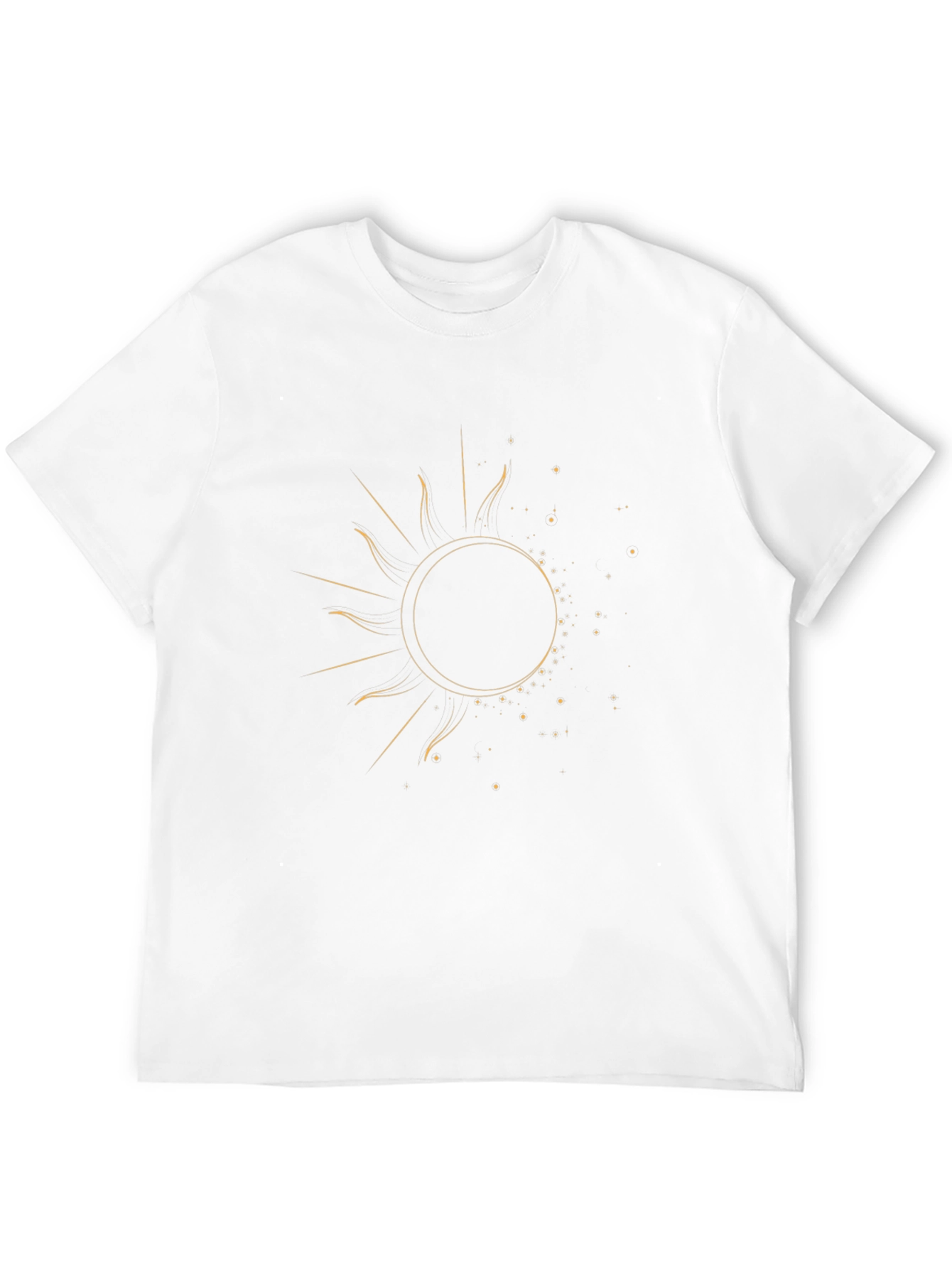 Celestial Sun Graphic Tee - Stylish Black T-Shirt
