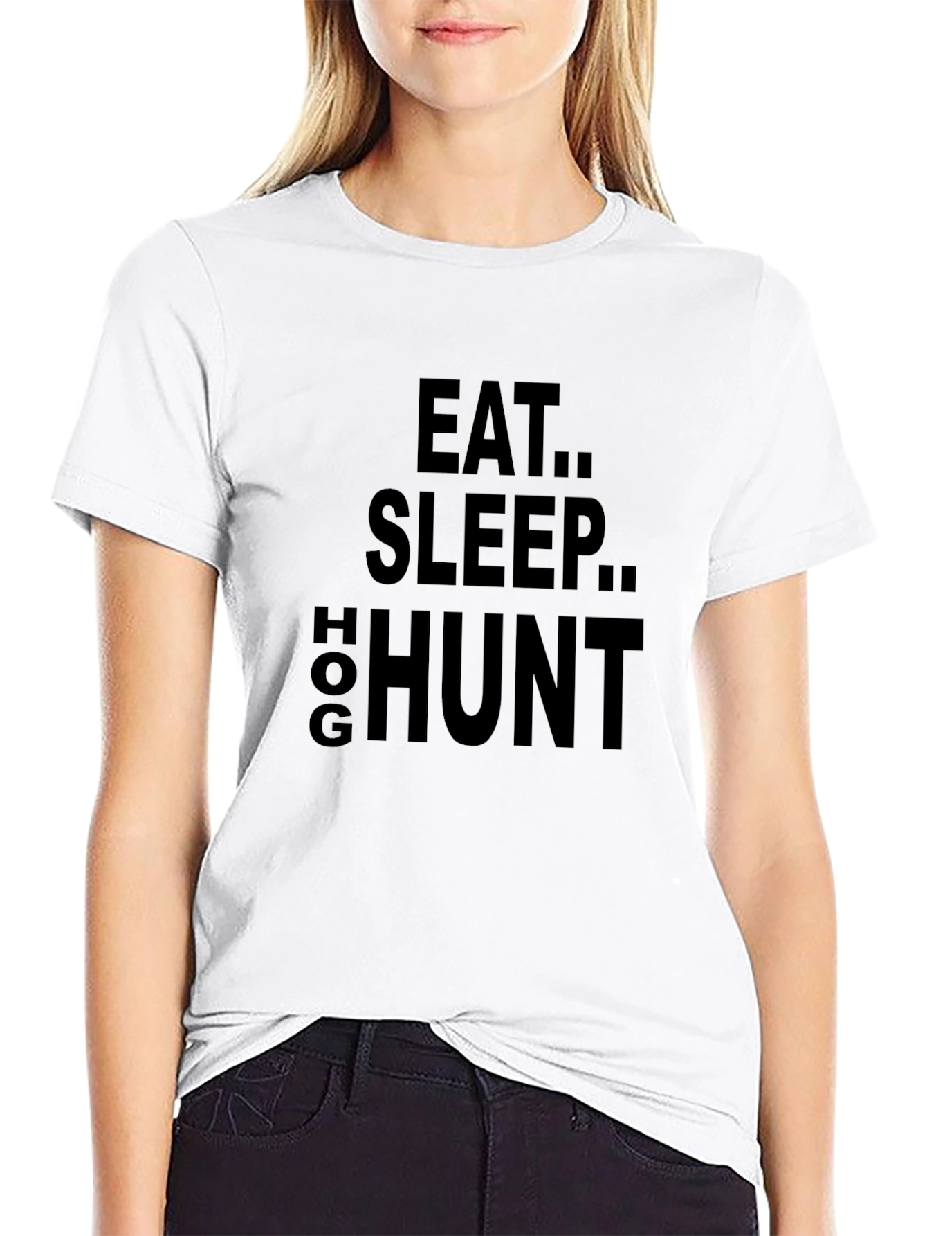 Eat Sleep Hog Hunt T-Shirt - Black